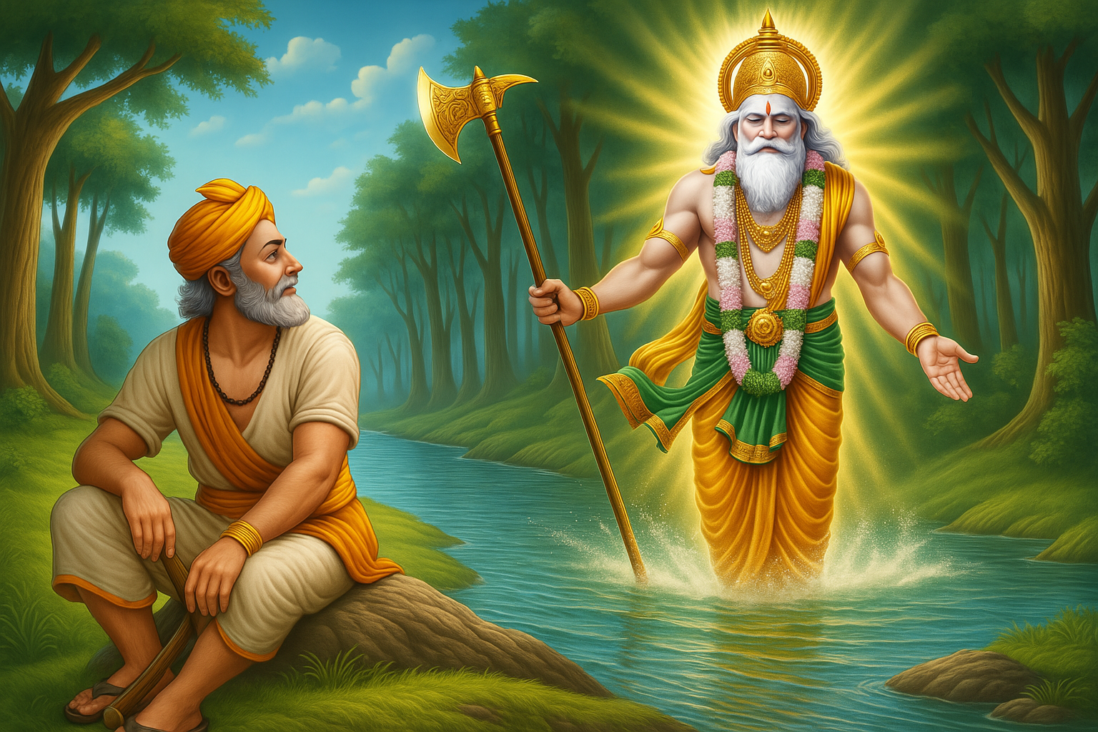 The Honest Woodcutter | Moral Stories for Kids