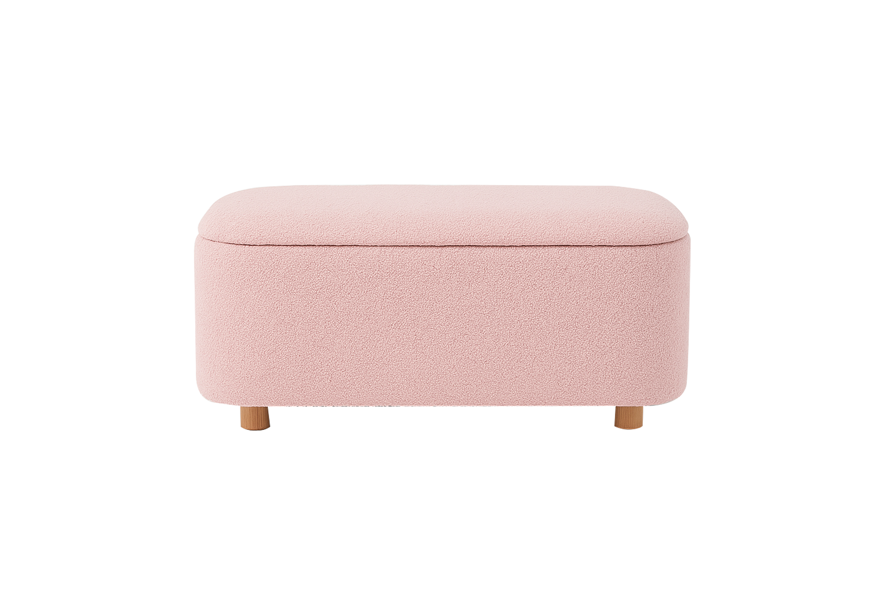 Pebble Bouclé Storage Bench