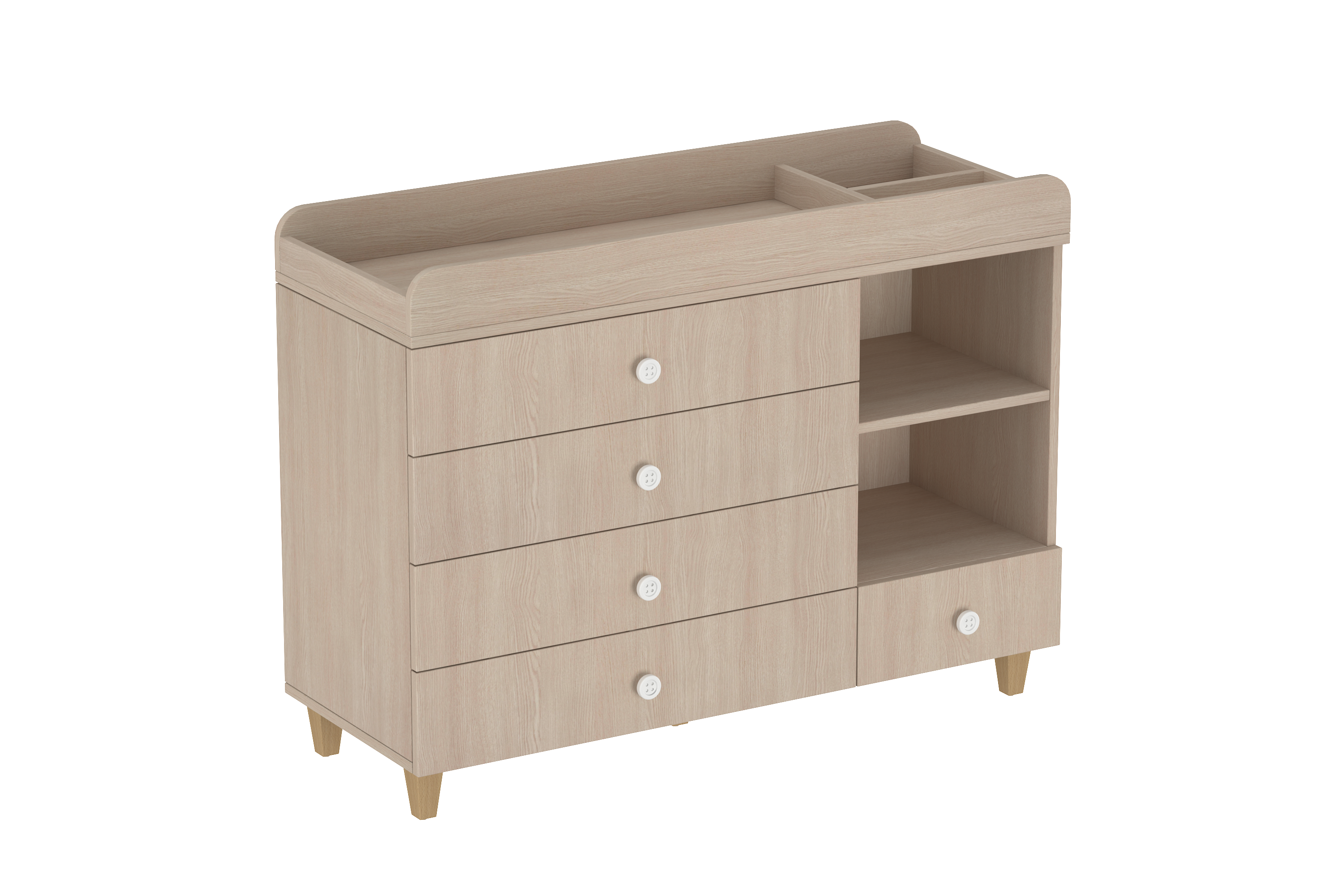 LittleBird Changing Station X3 in White