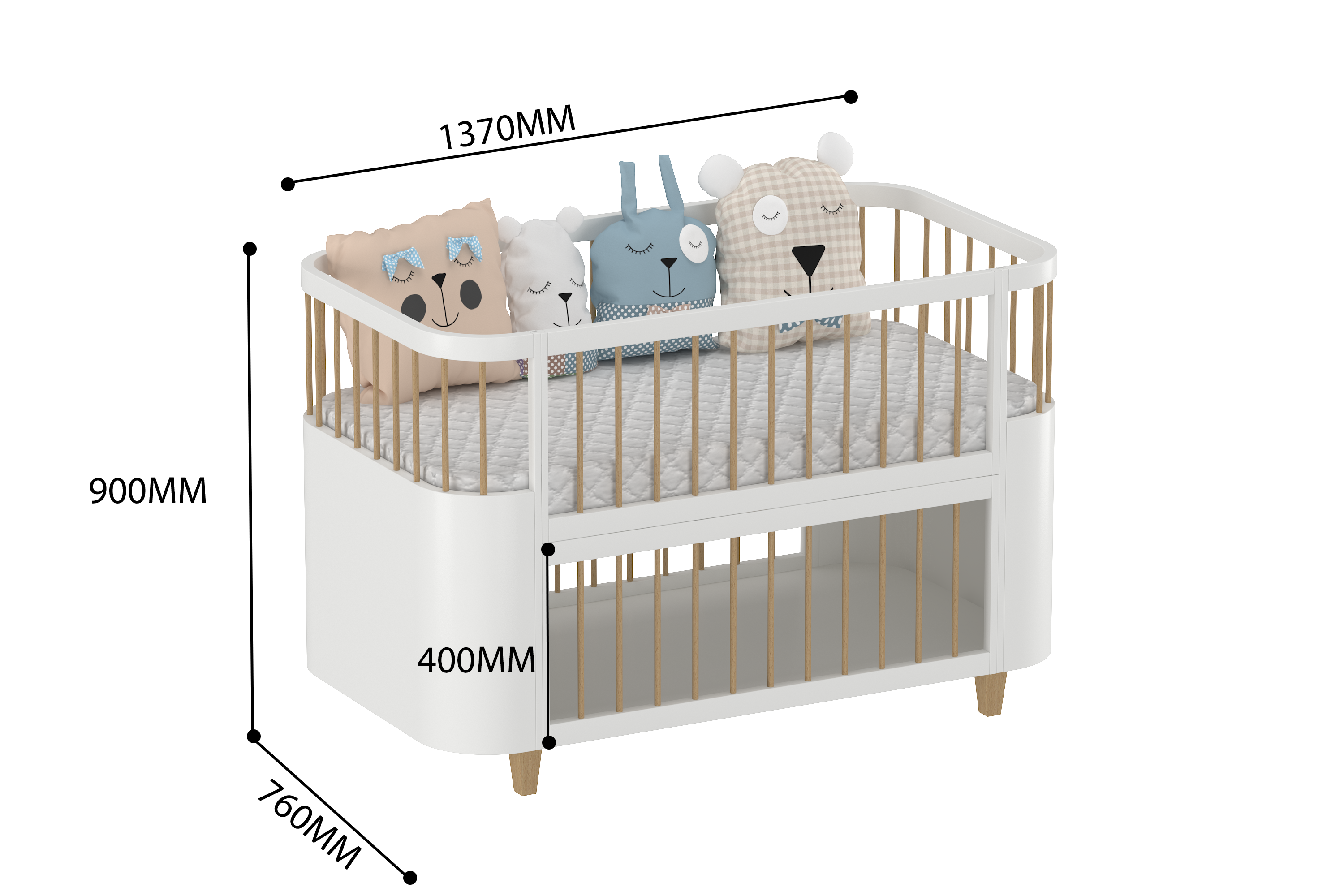 5 in 1 Oasis Co- Sleeping Crib