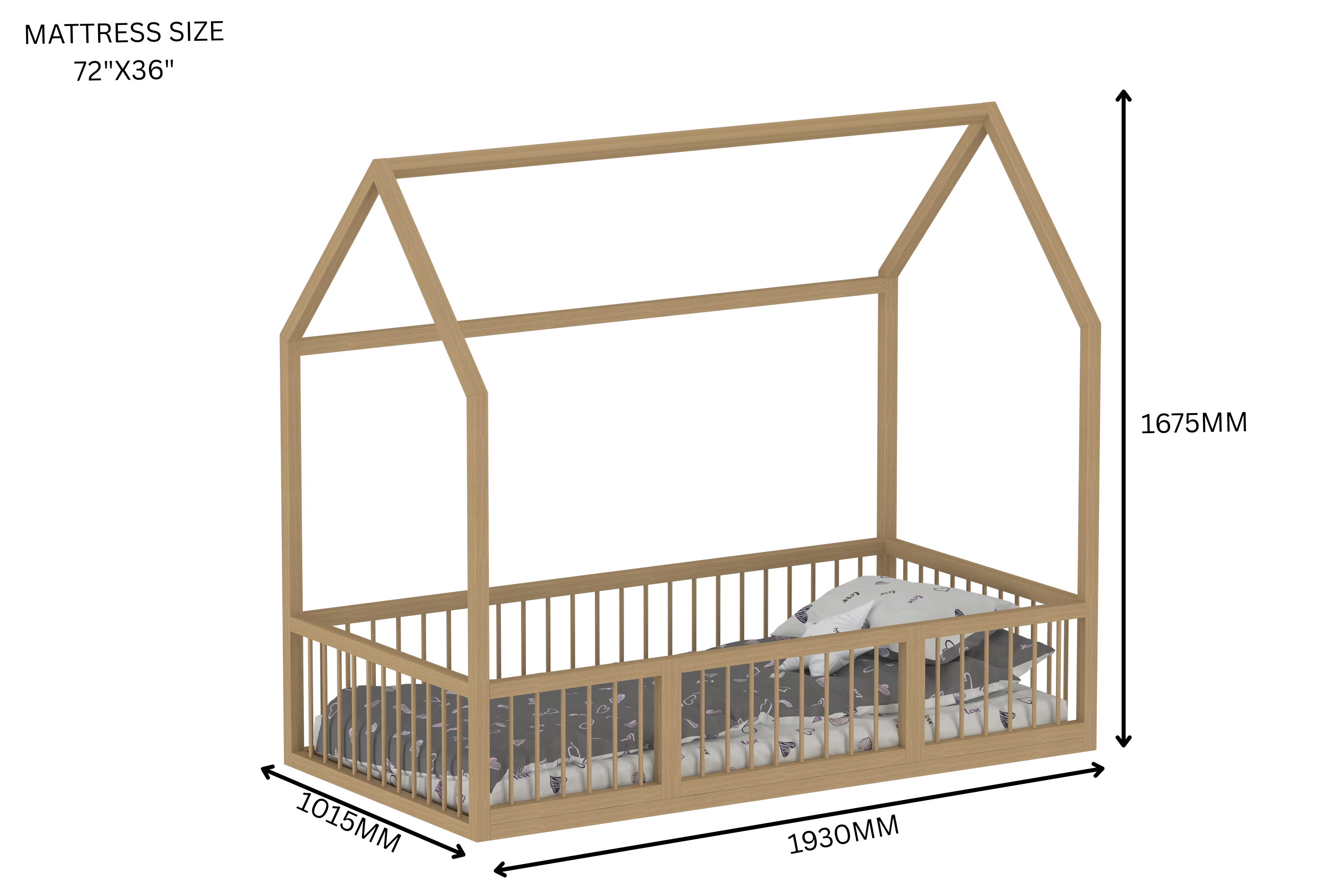 The LittleBird Floor Hut Bed B1