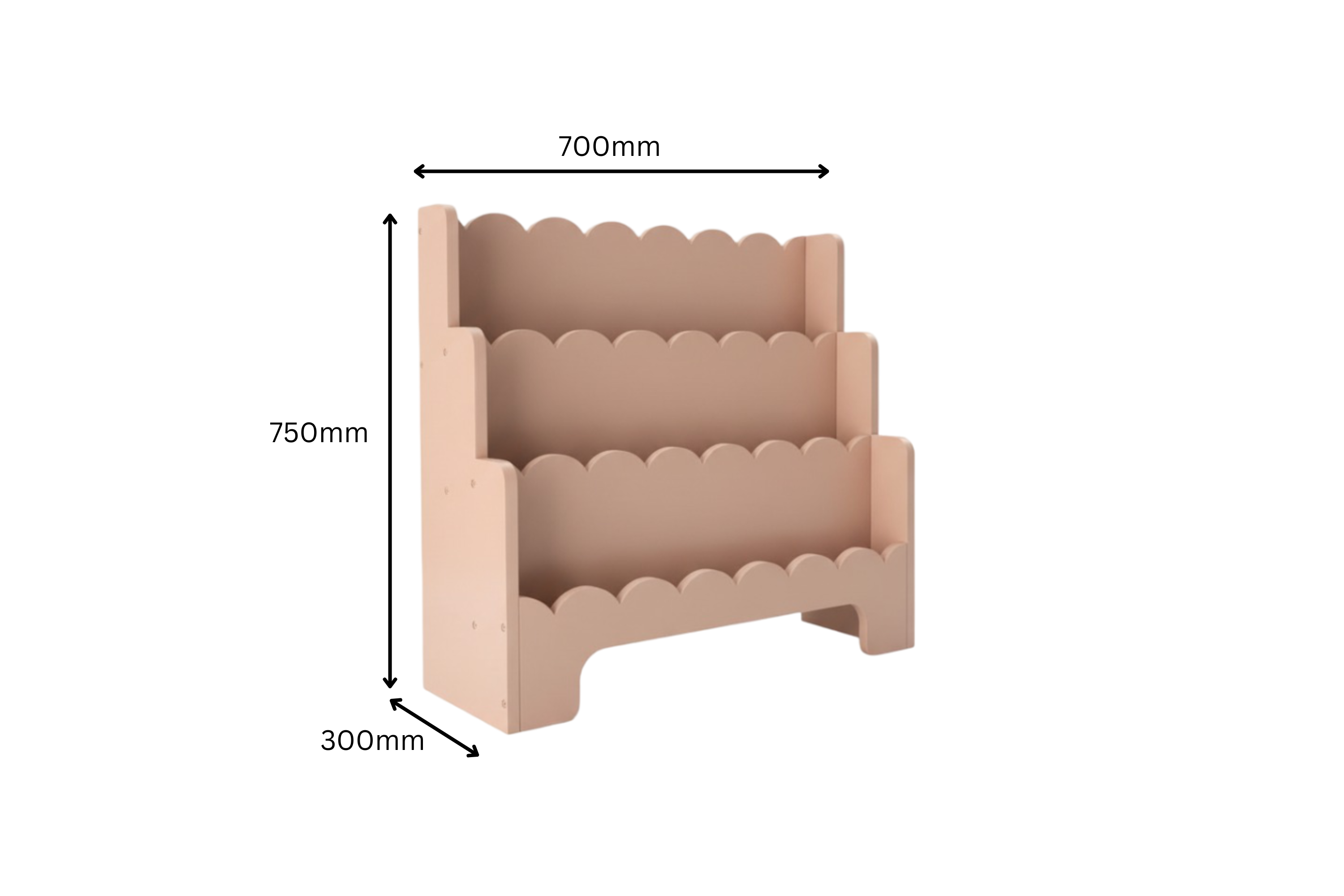 Scallop Floor Shelf