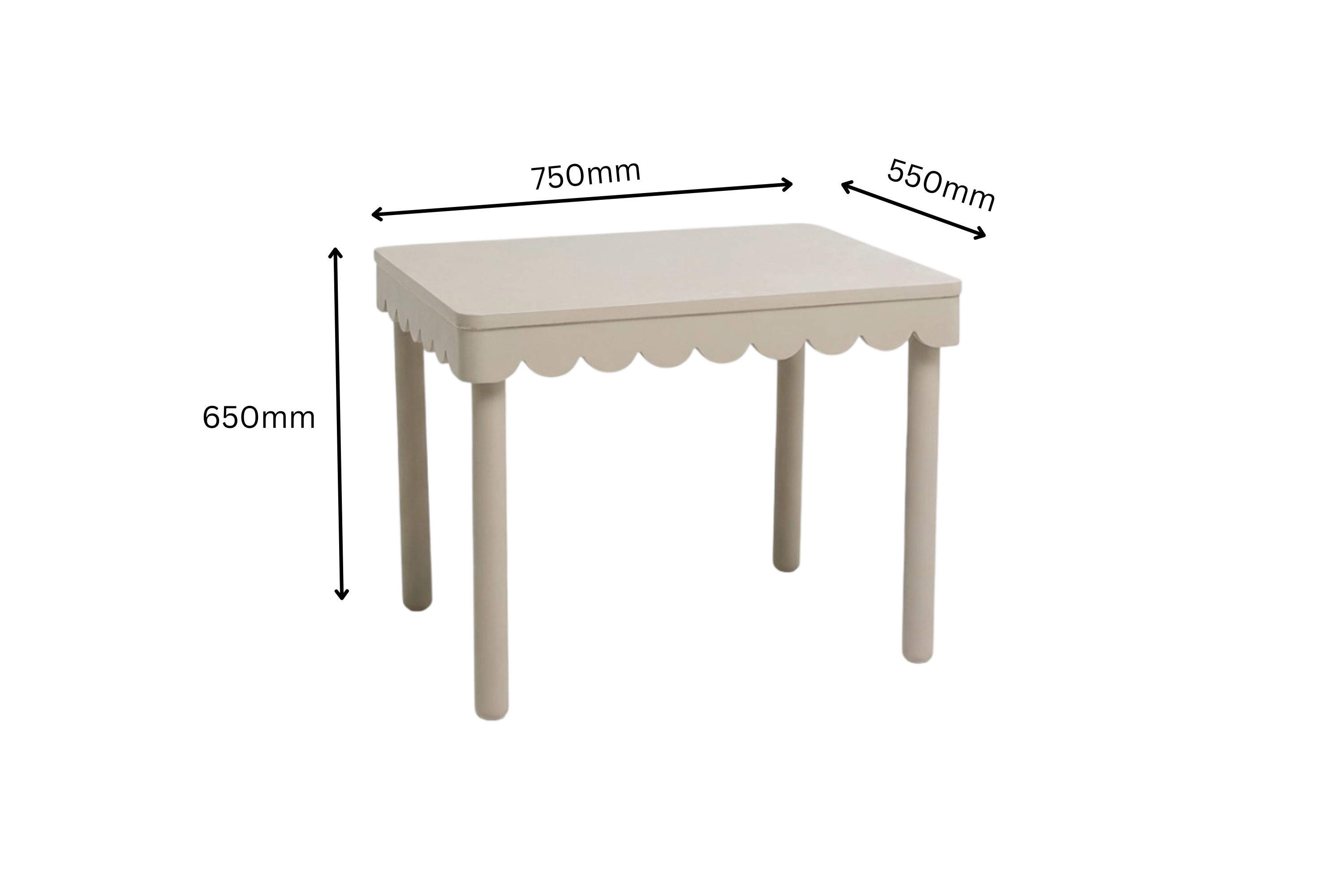 Scallop Study Table