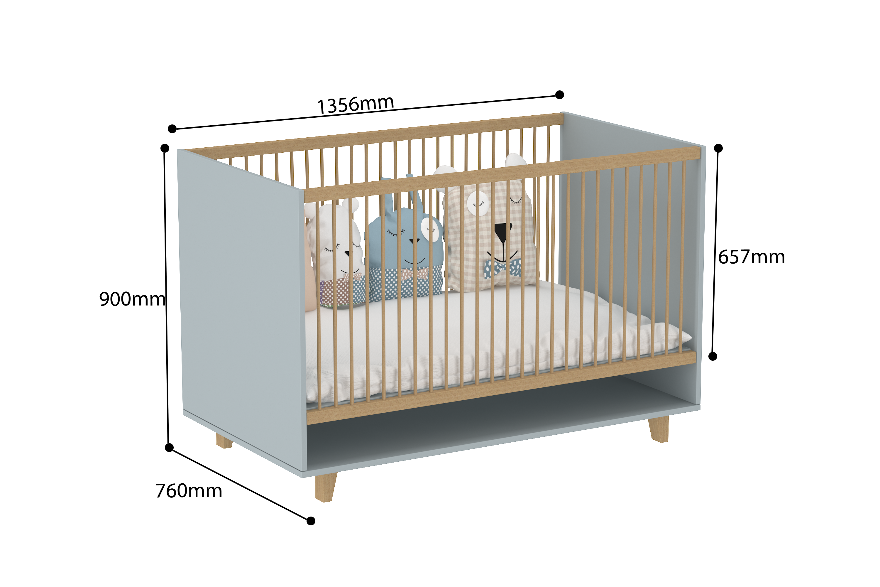 4 in 1 Elegant Crib