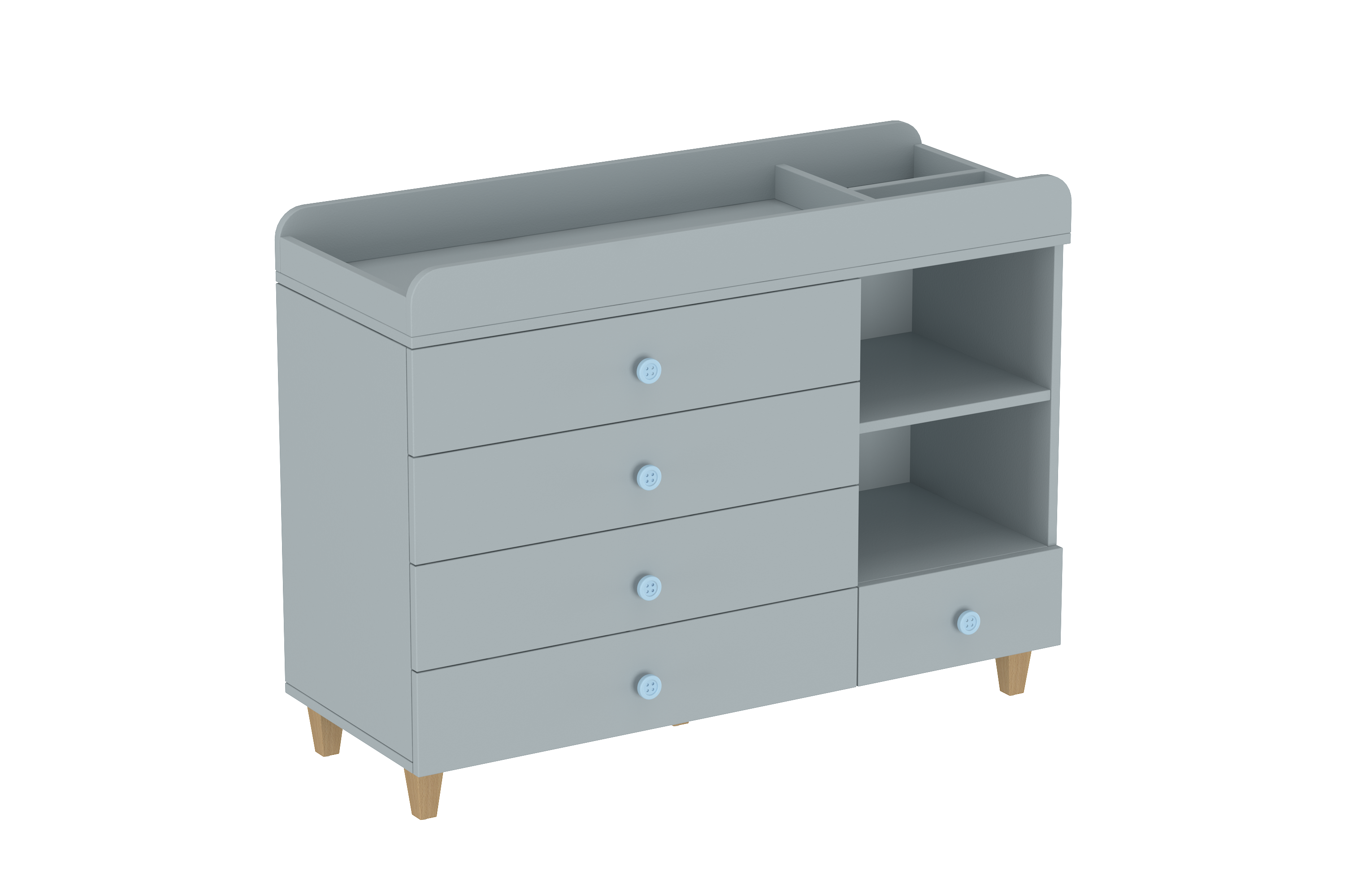 LittleBird Changing Station X3 in White