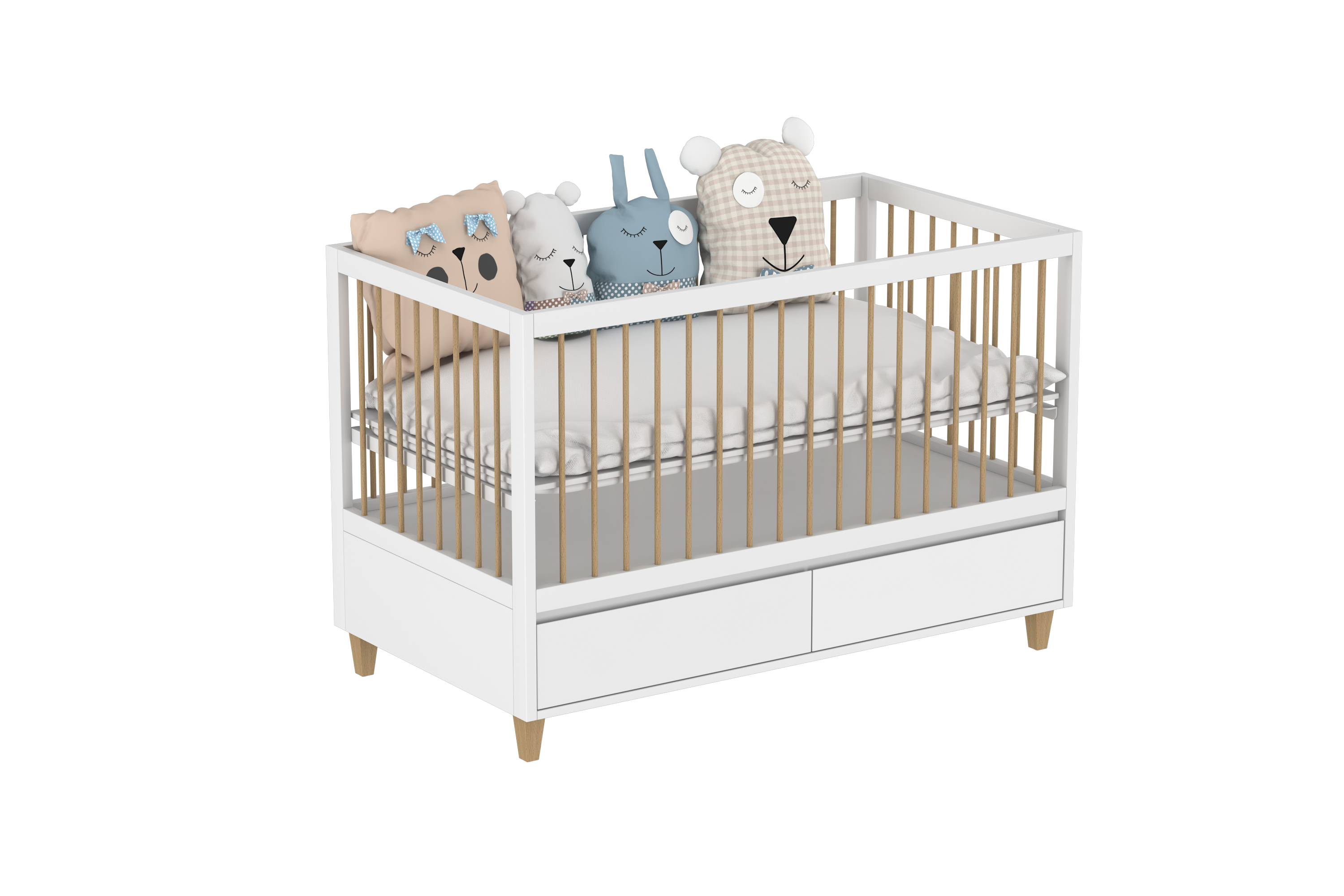 4 in 1 Amour Crib With Storage