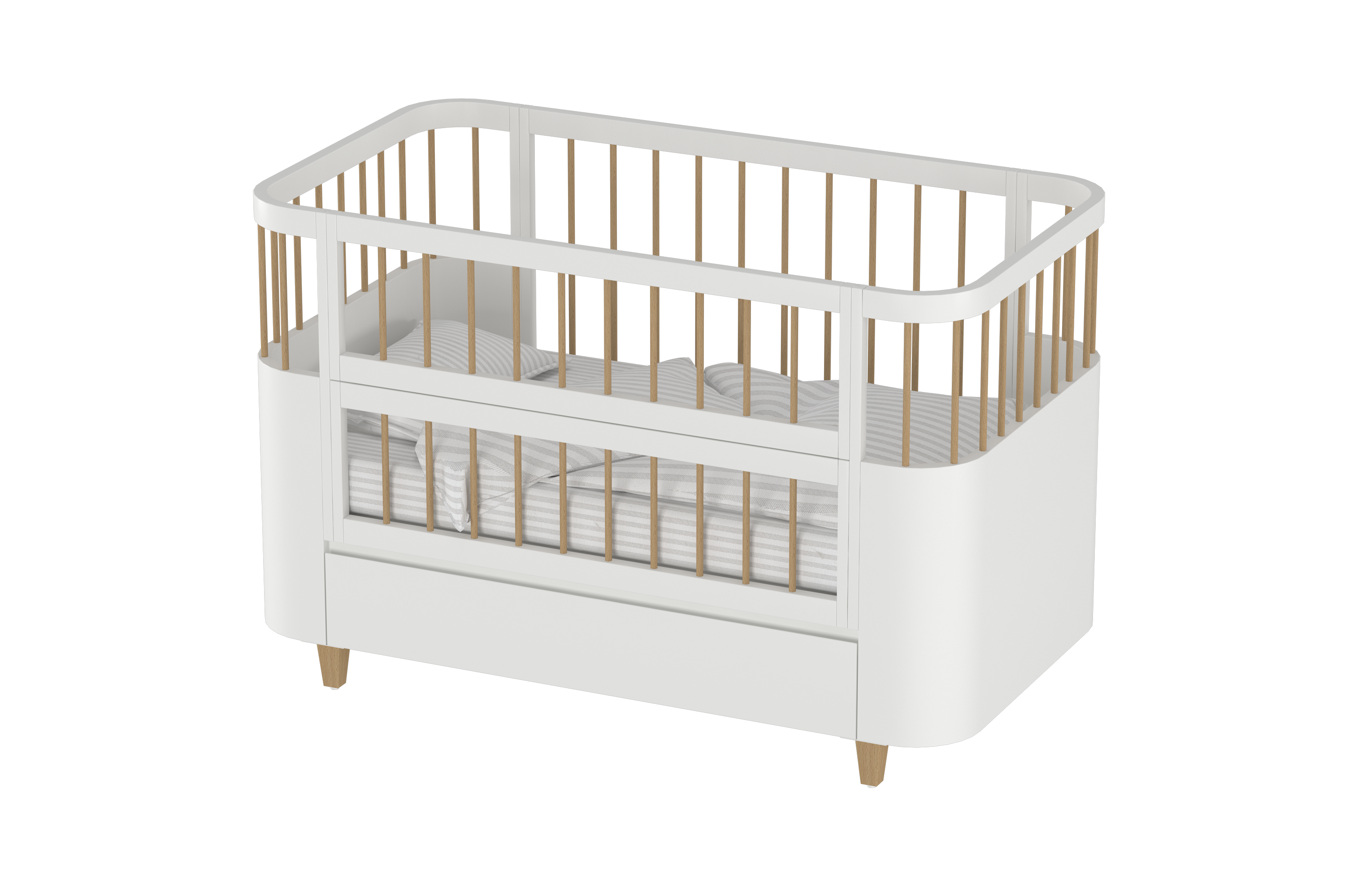 5 In 1 Oasis Co-Sleeping Crib With Storage