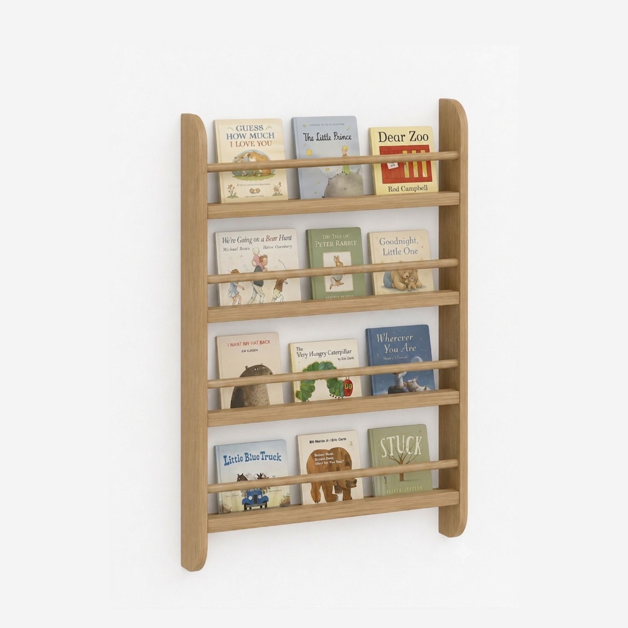 Ledge bookshelf in Oak