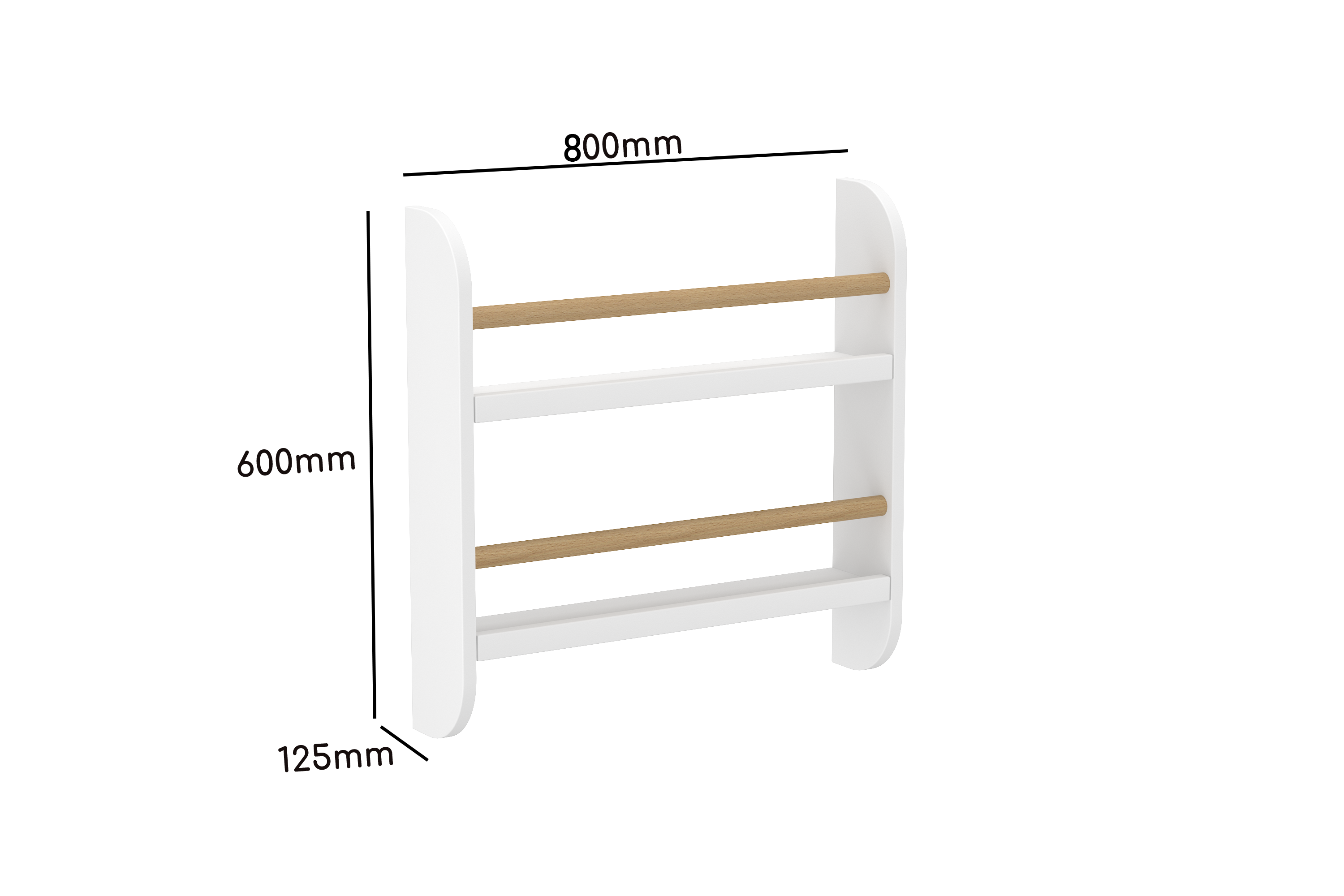Ledge Mini Wall Shelf in White