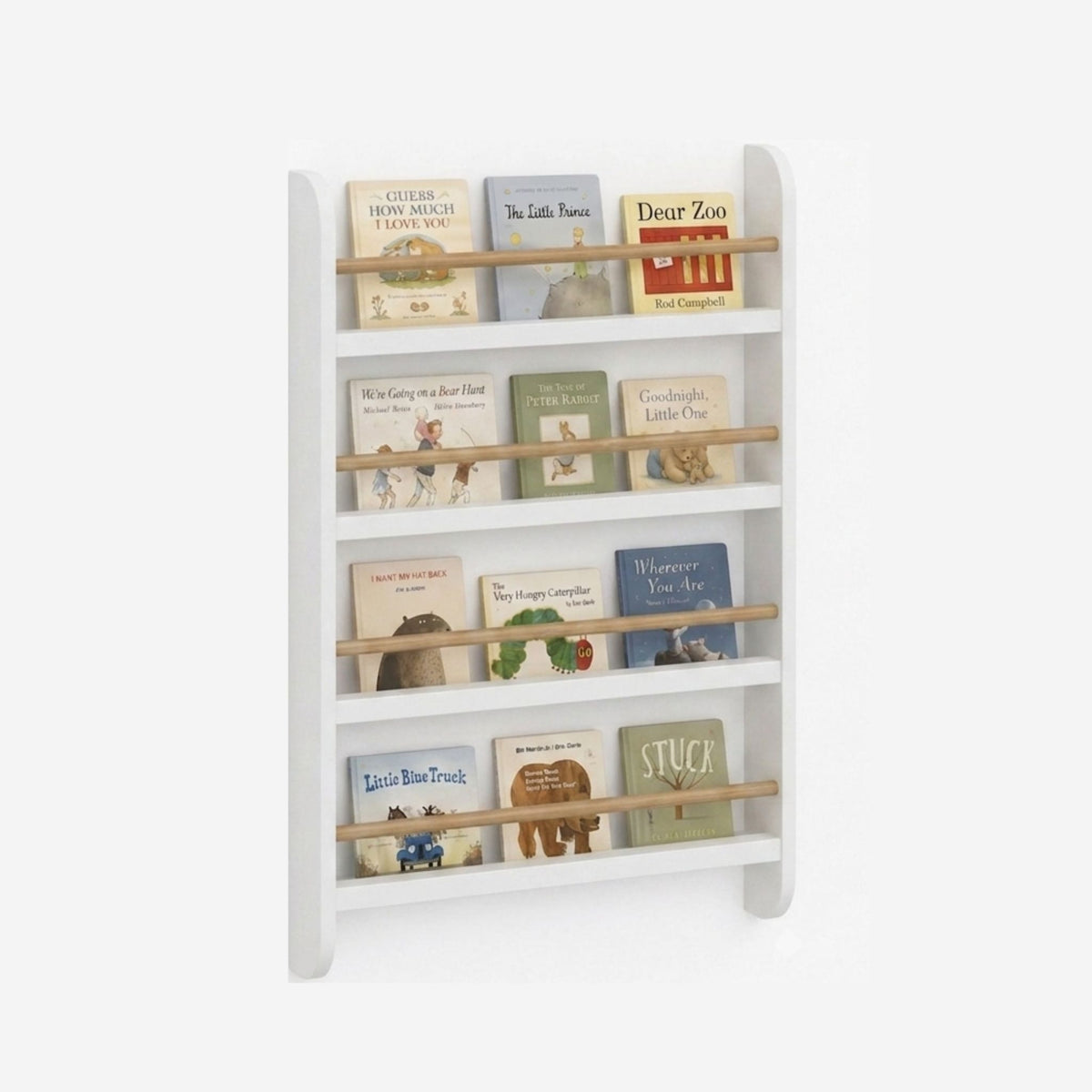 Ledge Bookshelf in White