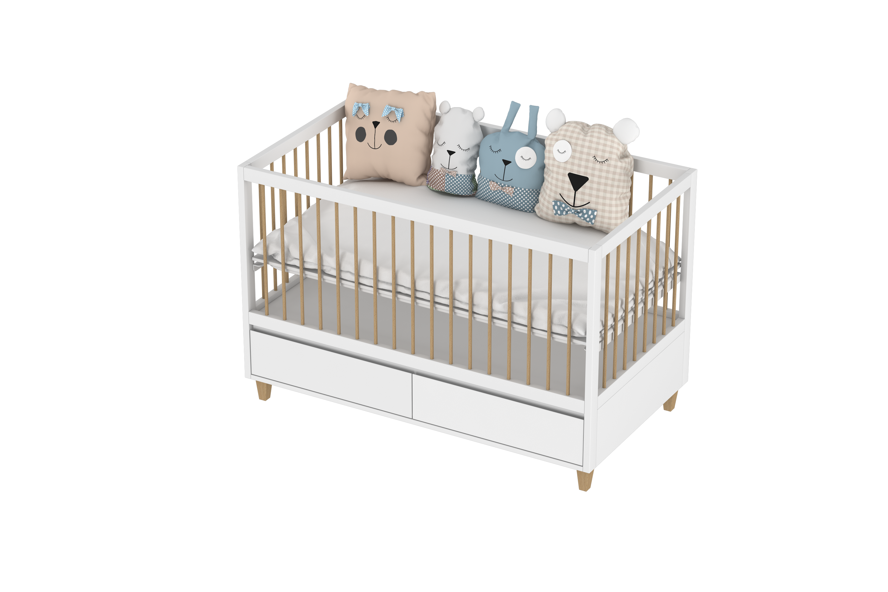 4 in 1 Amour Crib With Storage