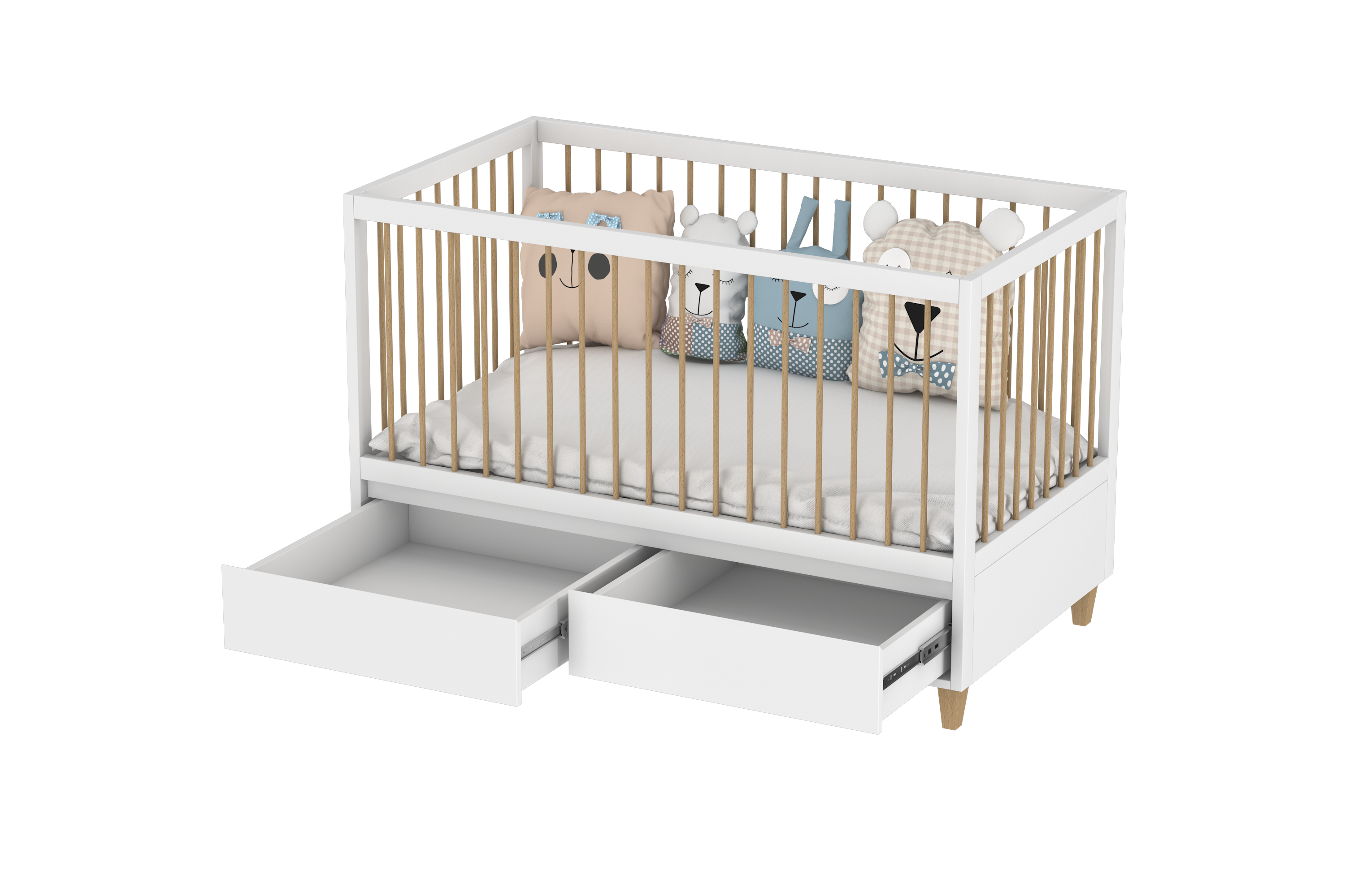 4 in 1 Amour Crib With Storage