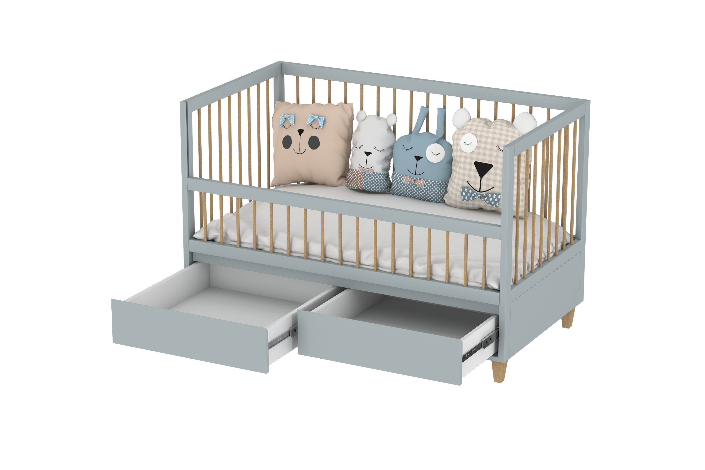 5 in 1 Amour Co-Sleeping Crib With Storage