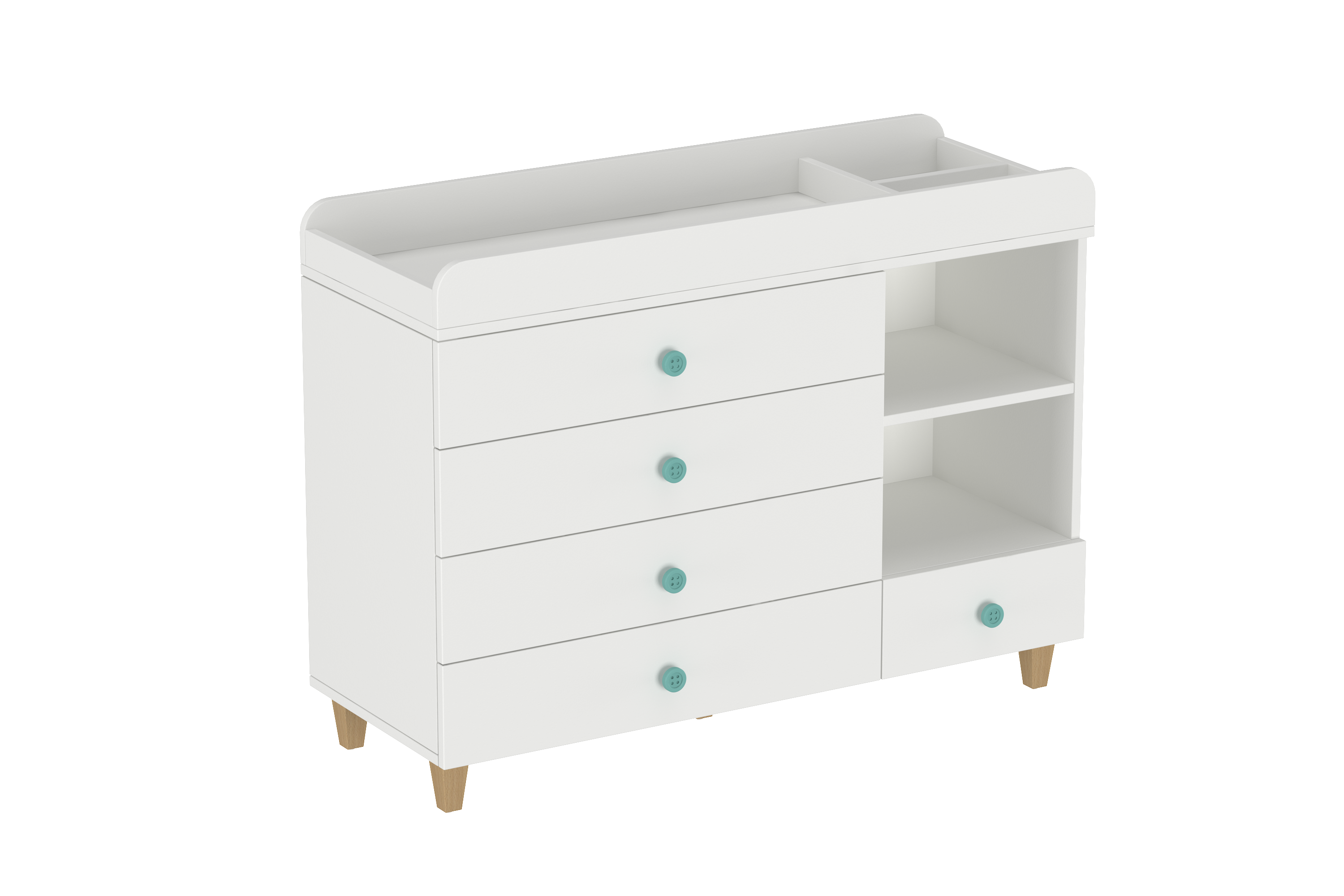 LittleBird Changing Station X3 in White