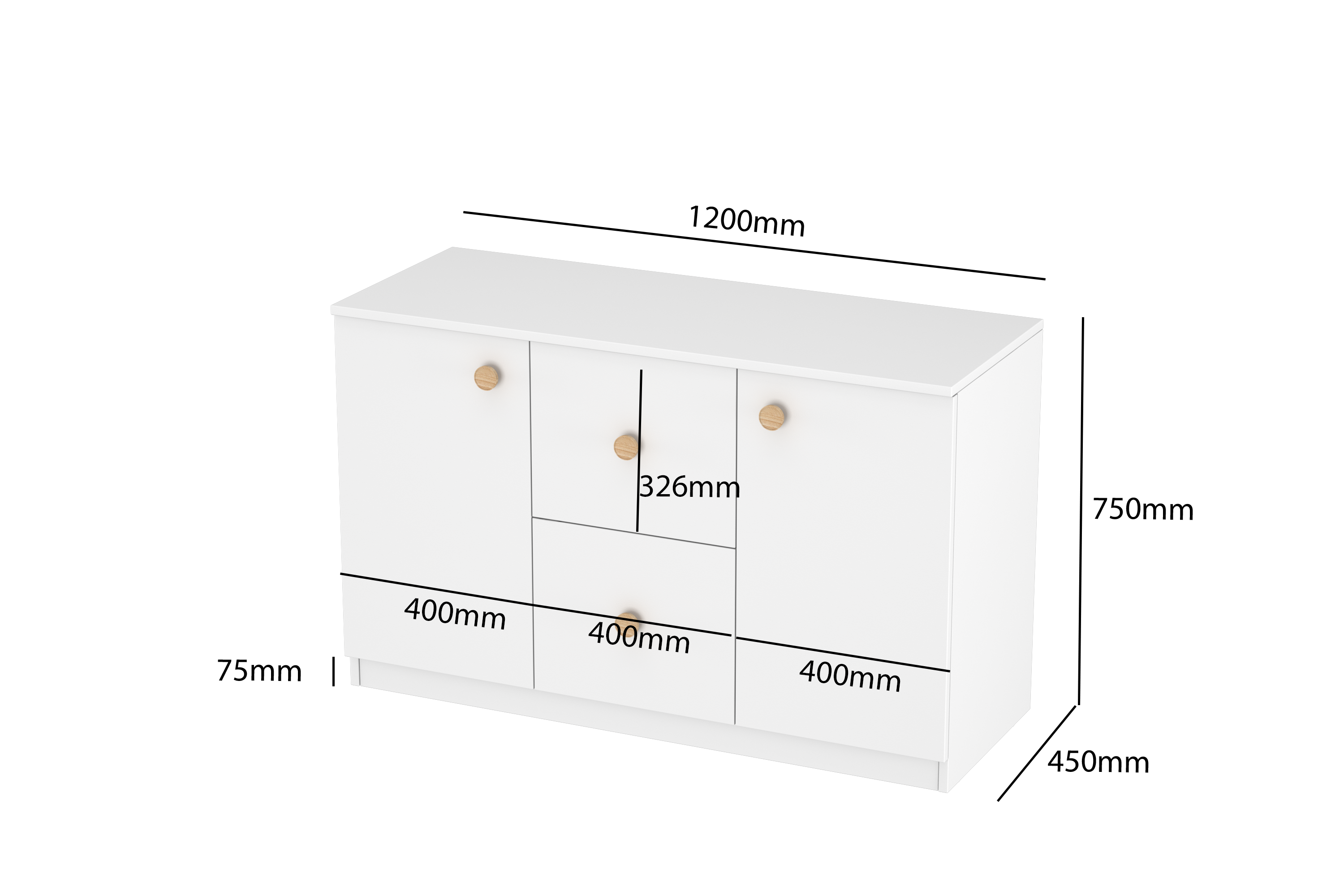 LittleBird Chest of Drawer S7 in White