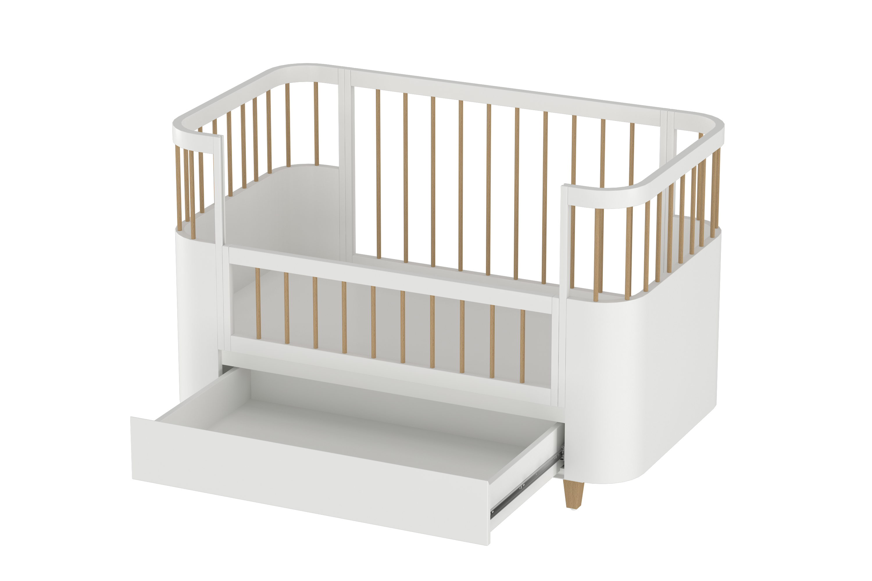 5 In 1 Oasis Co-Sleeping Crib With Storage