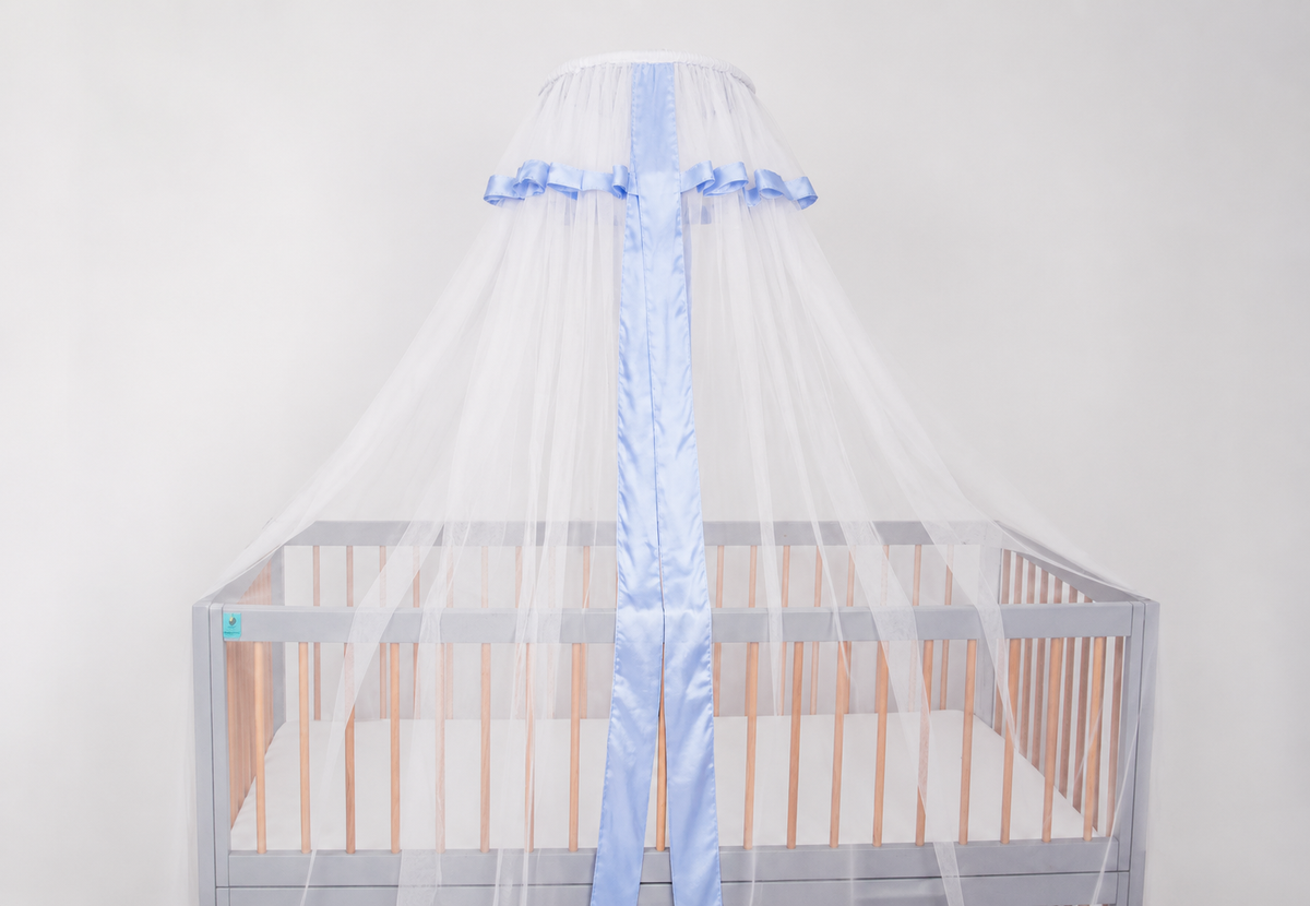 Crib Canopy with Bow Accent