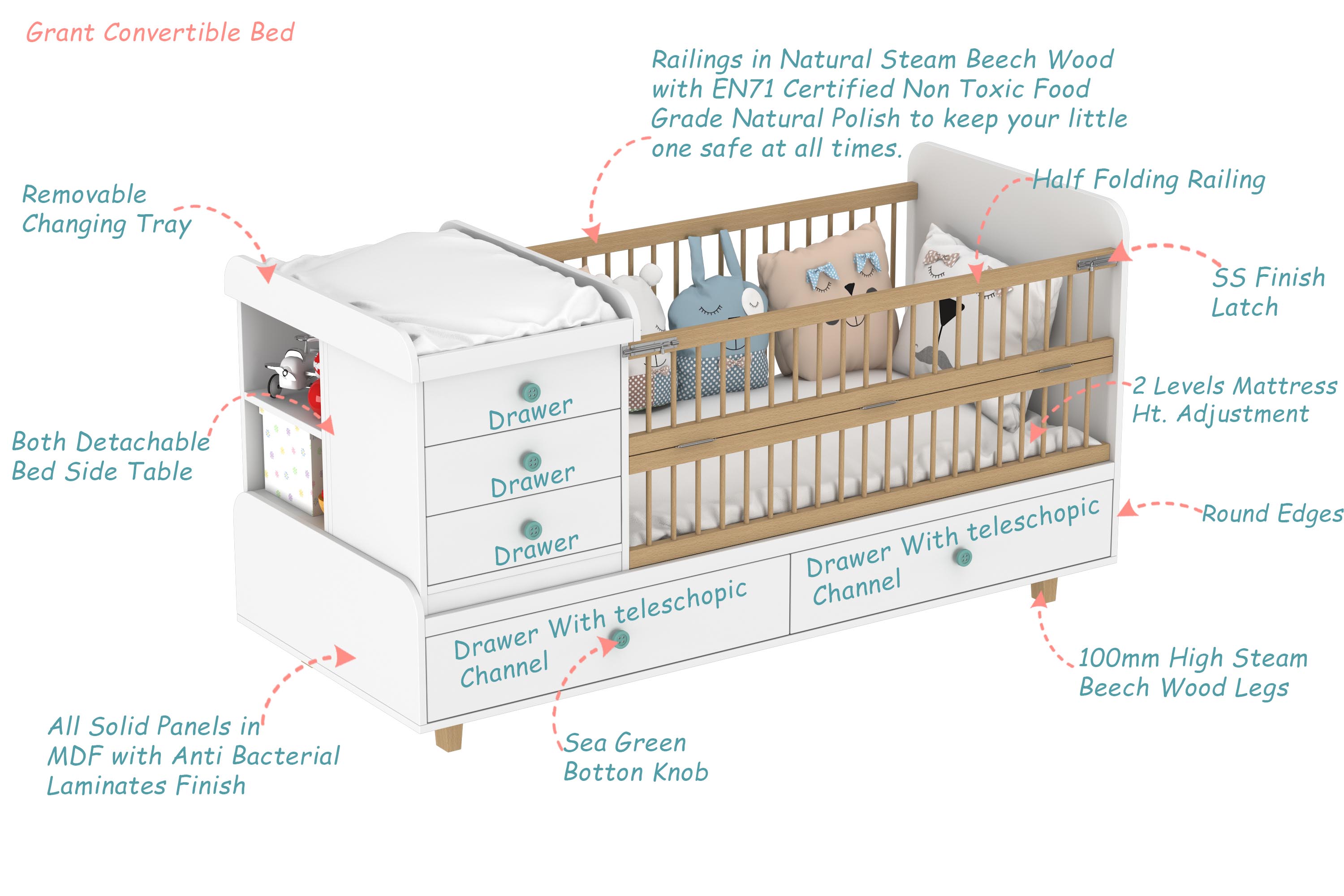 Grant Convertible Bed