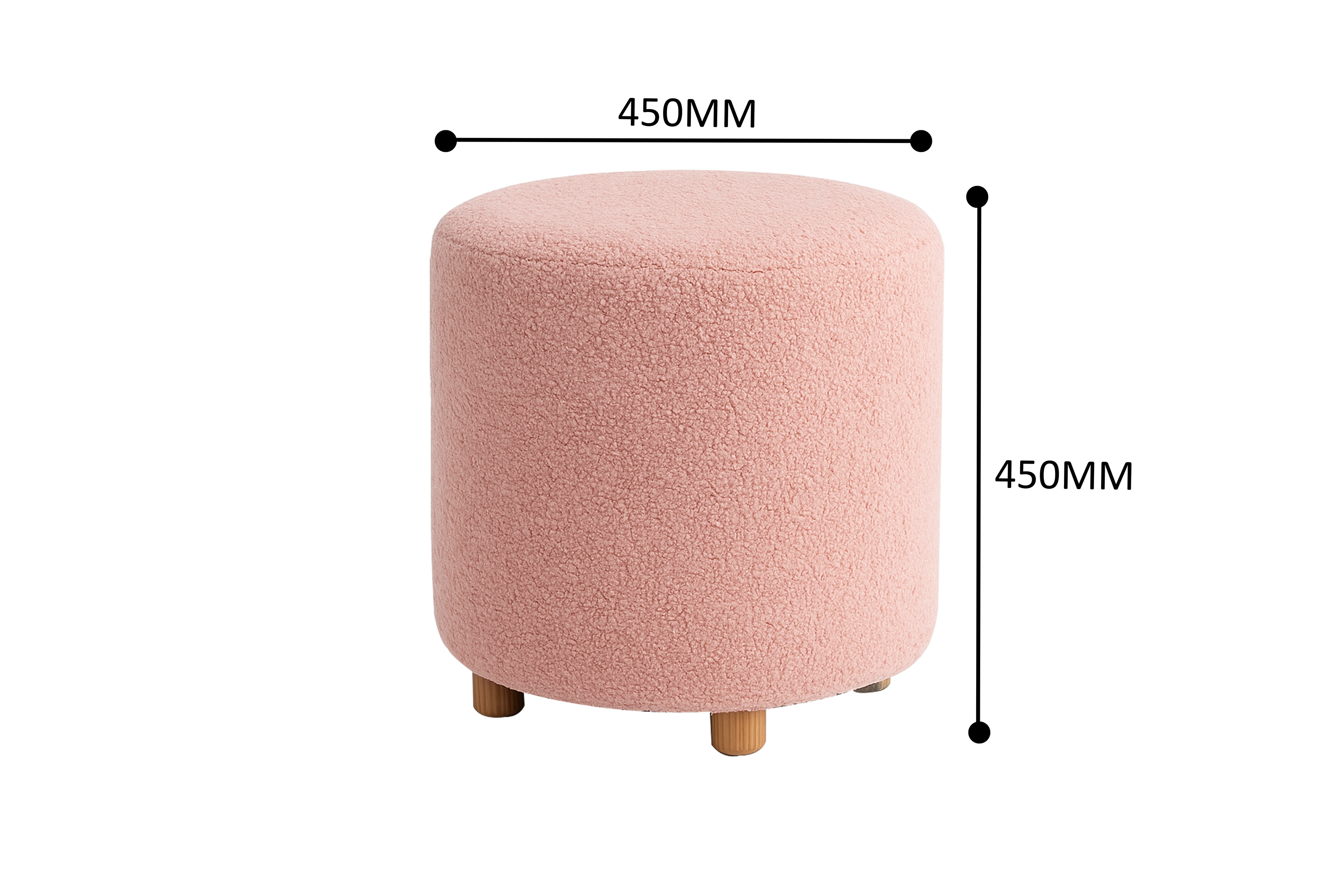 Pebble Bouclé Pouf