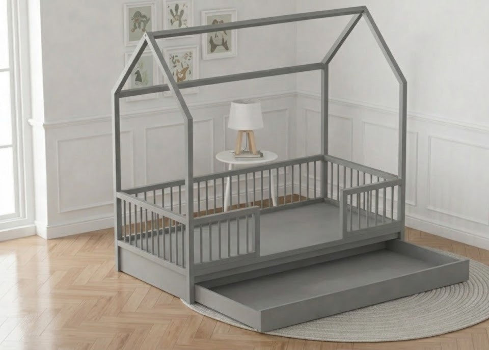 The LittleBird Floor Hut Bed B2 with Storage