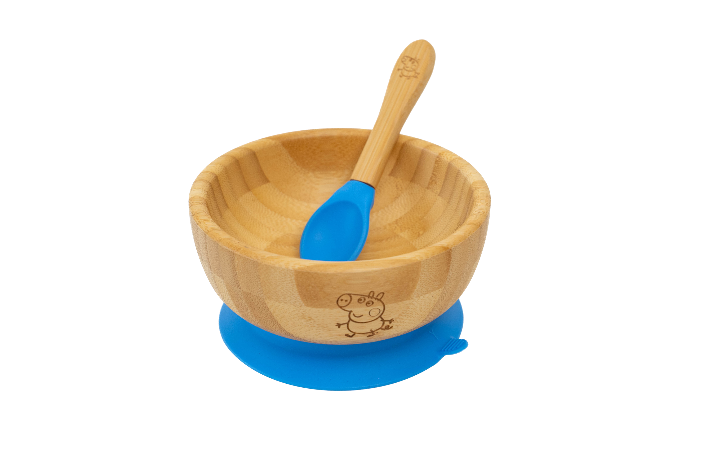 Limited Edition George Pig Bamboo Bowl + Spoon