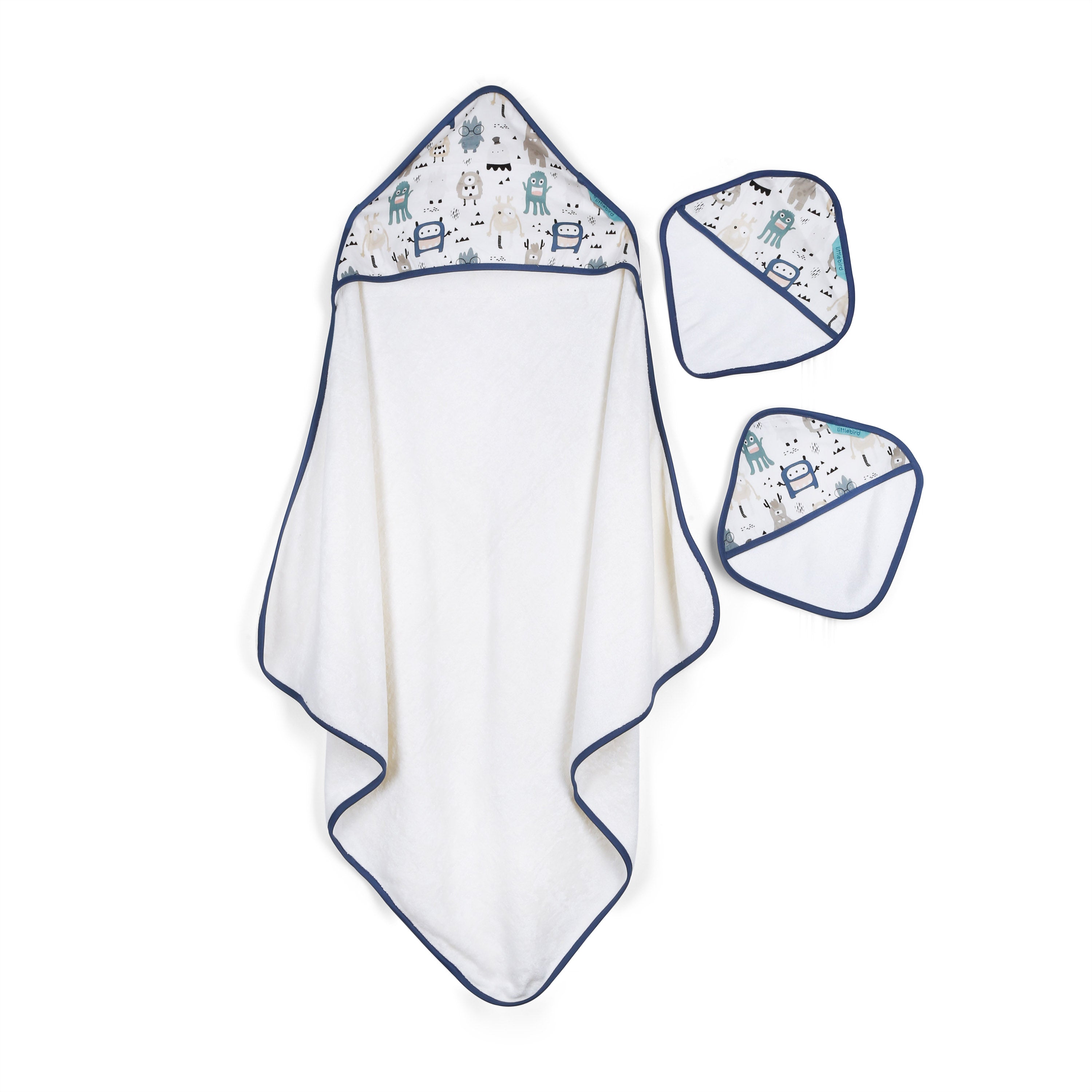 Monster Life- Hooded Bamboo Towel Set