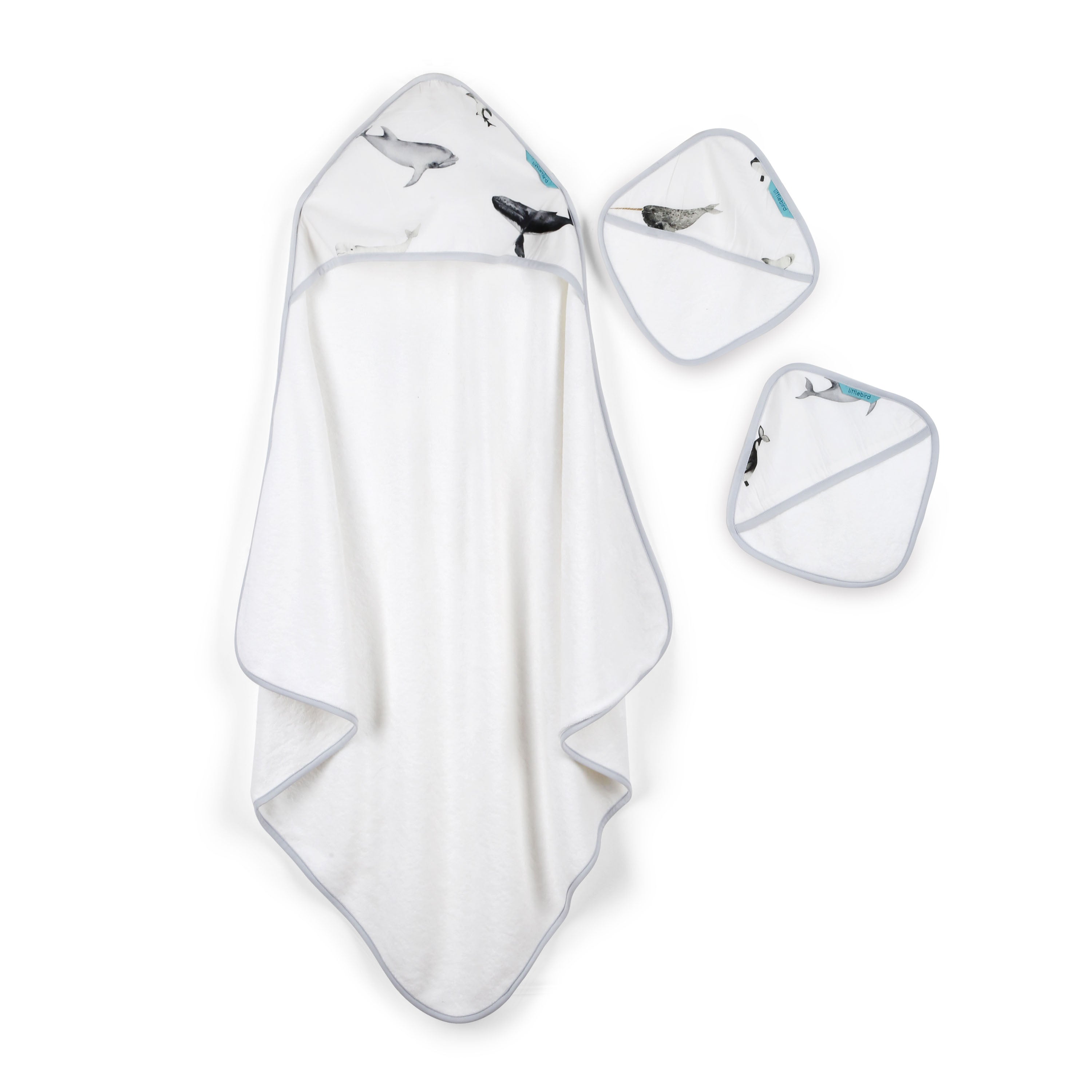 Seaworld- Hooded Bamboo Towel Set