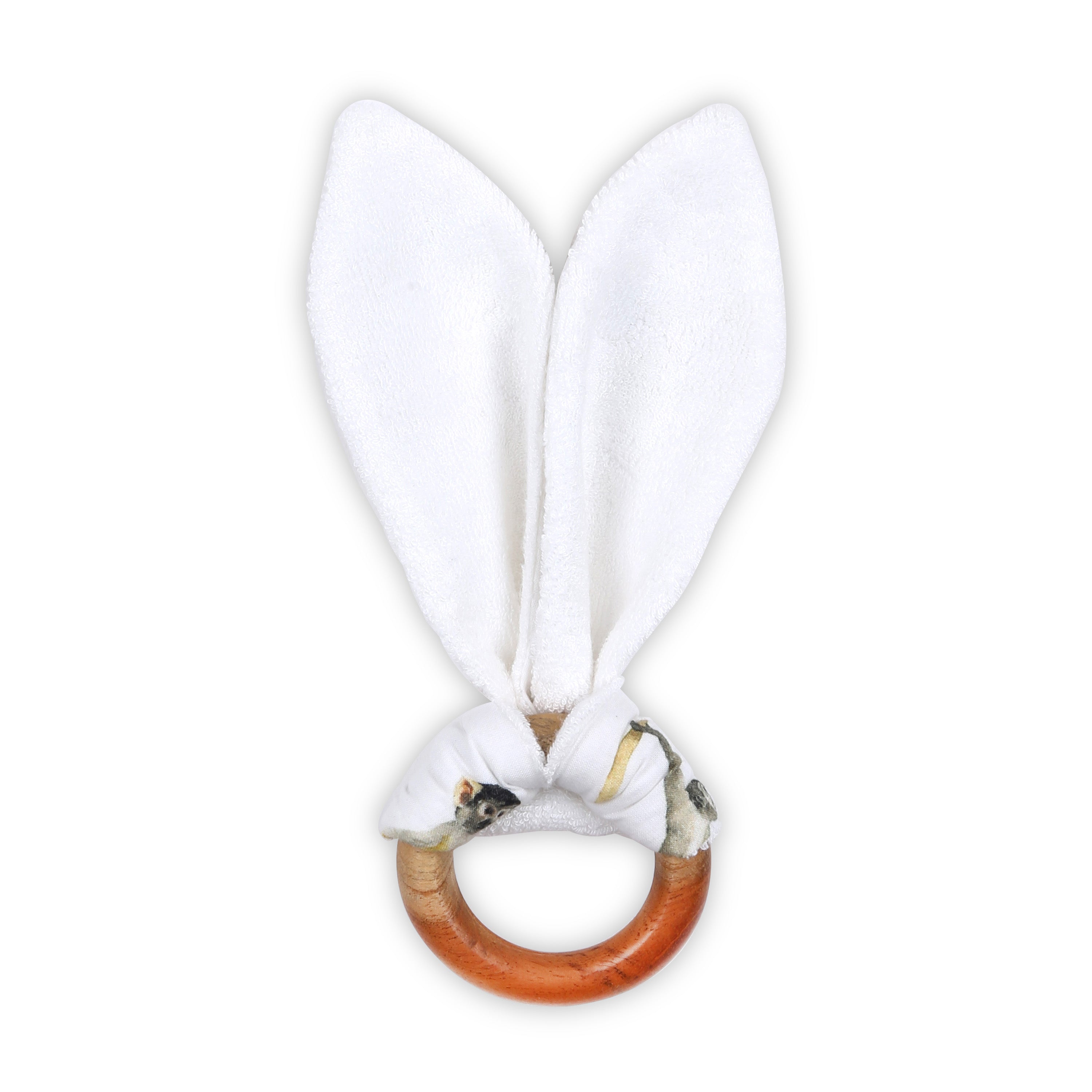 Monkey Life Neem Wood Bunny Teether