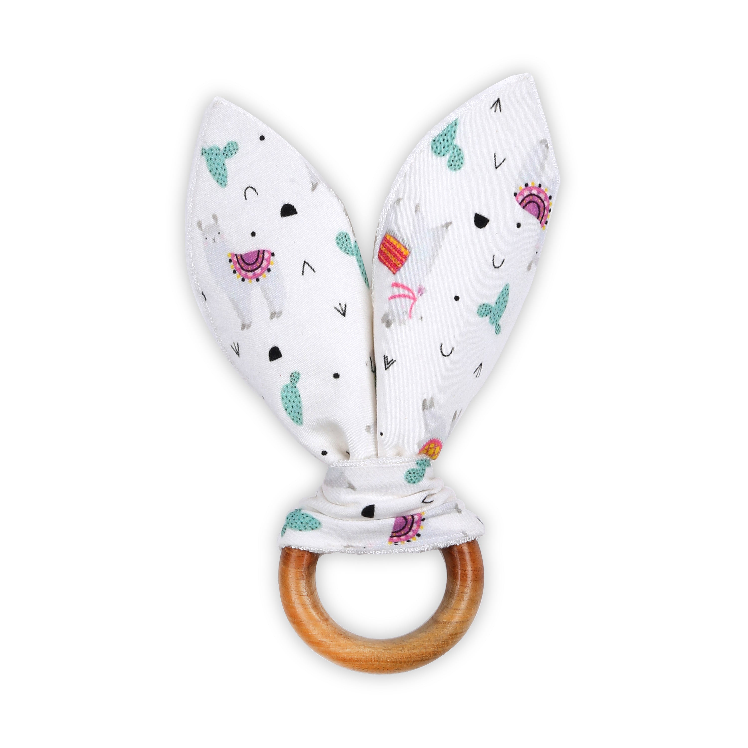 Llama Life Neem Wood Bunny Teether – LittleBird India