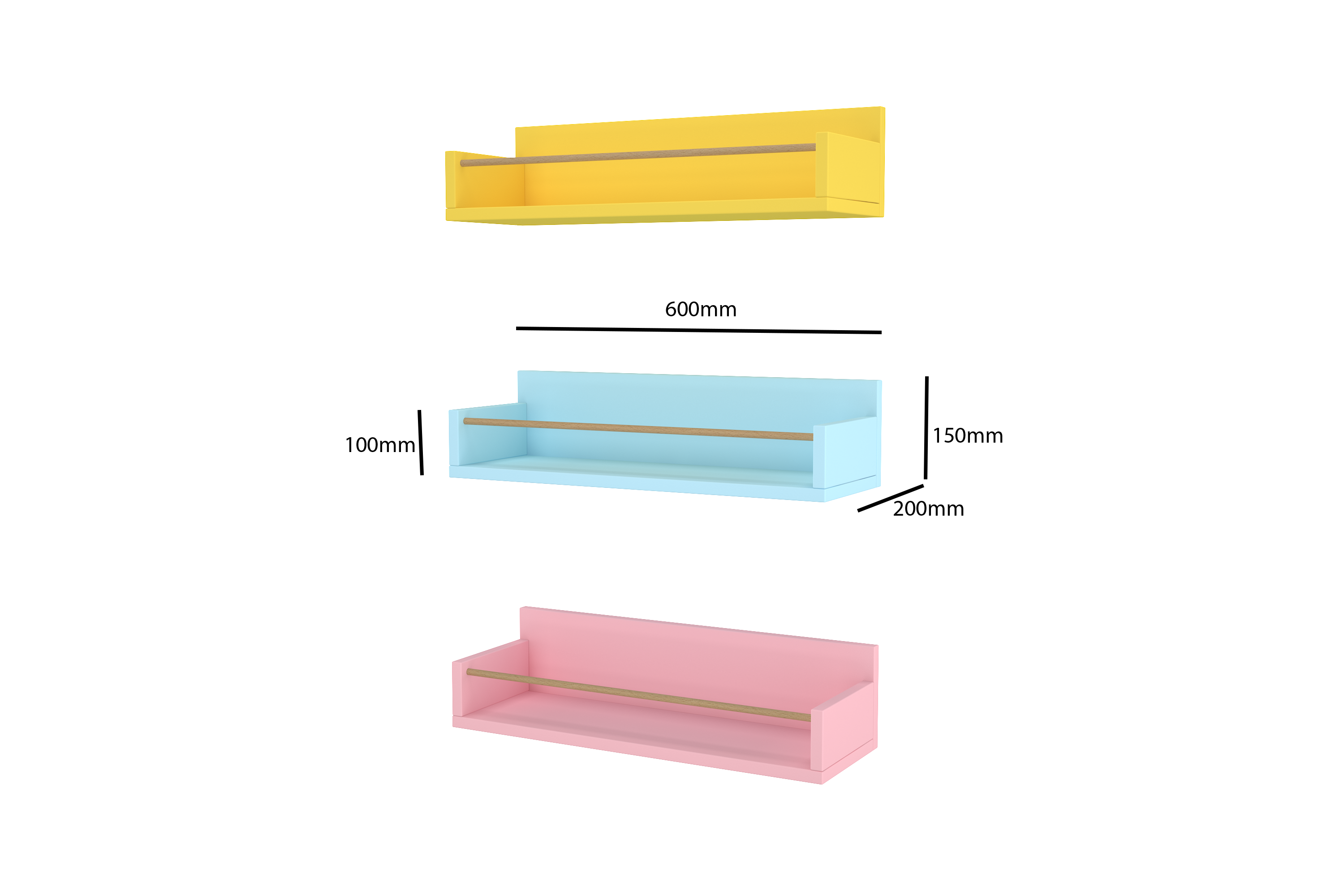 The Tristate Wall Shelves