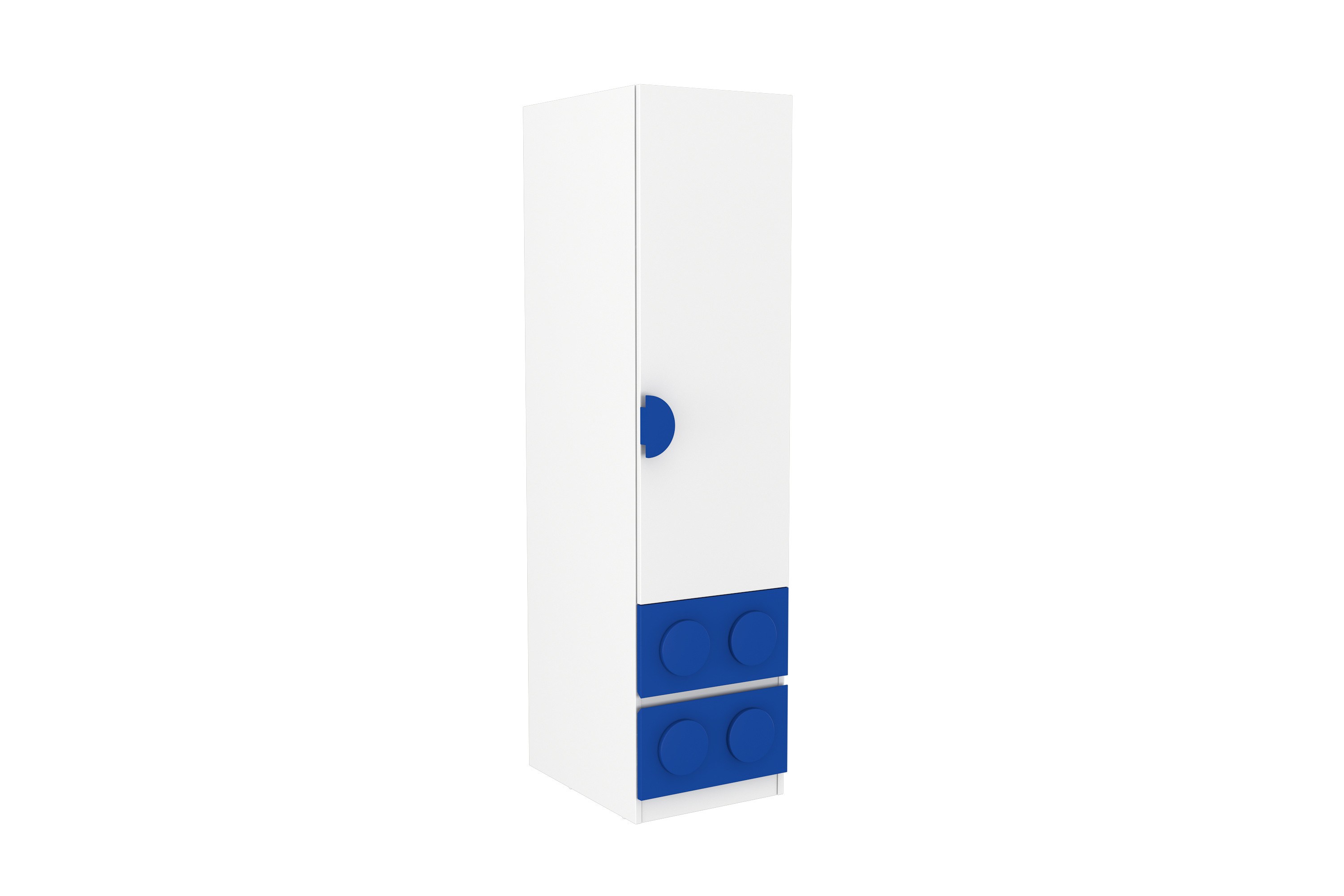 Lego Inspired Single Door Wardrobe