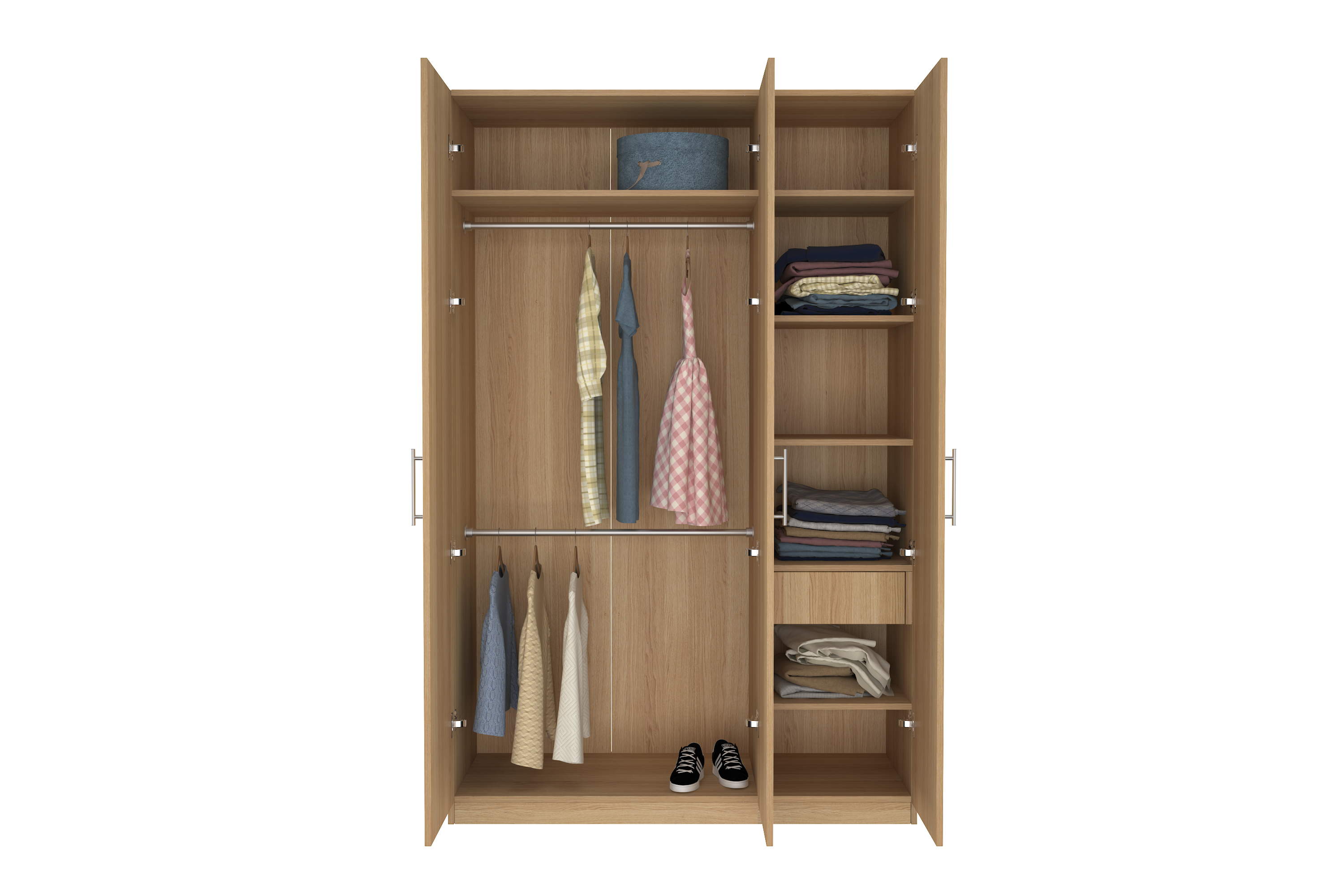 Elegant Three Door Wardrobe D3