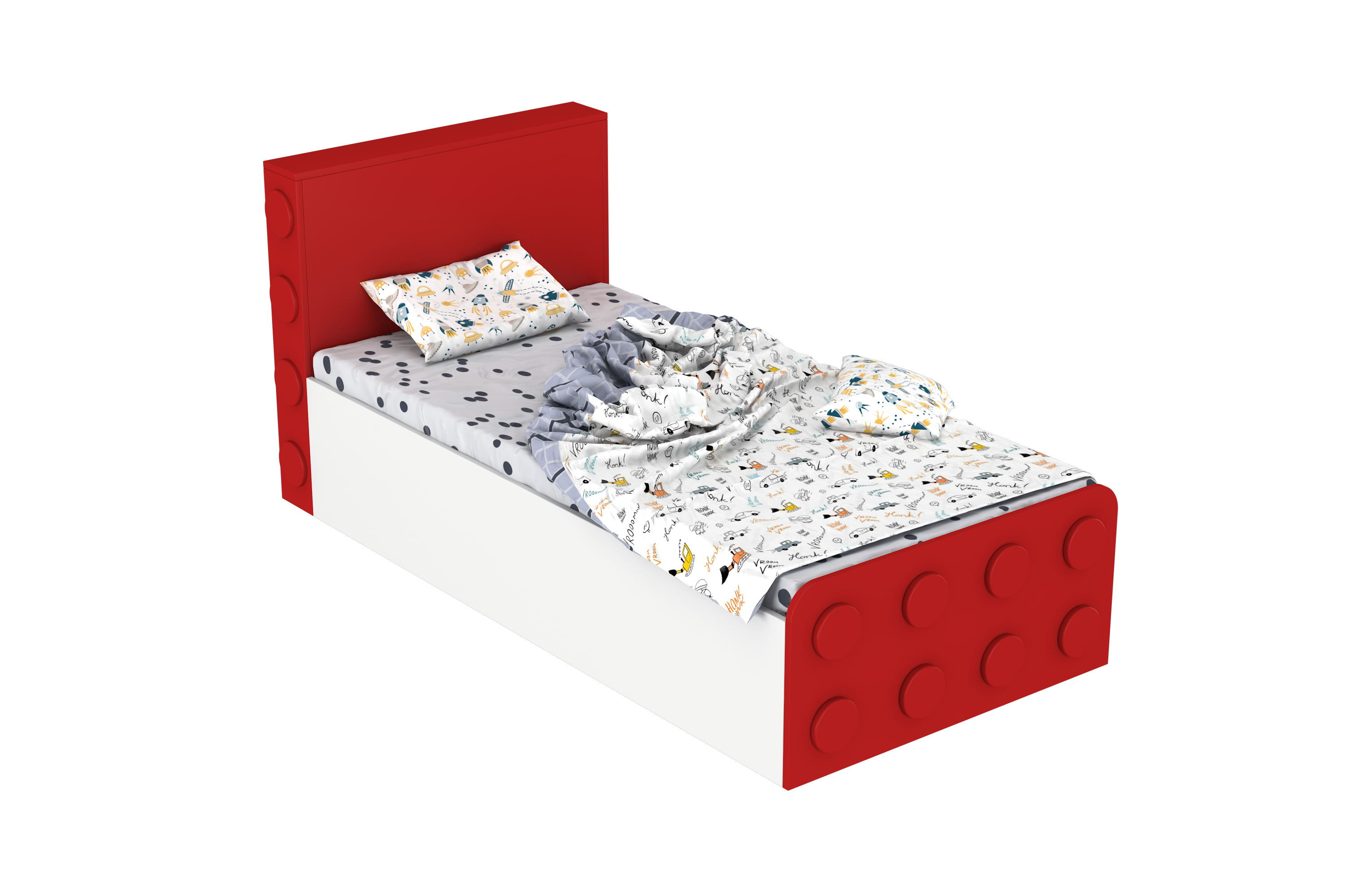Lego Inspired Single Bed D1