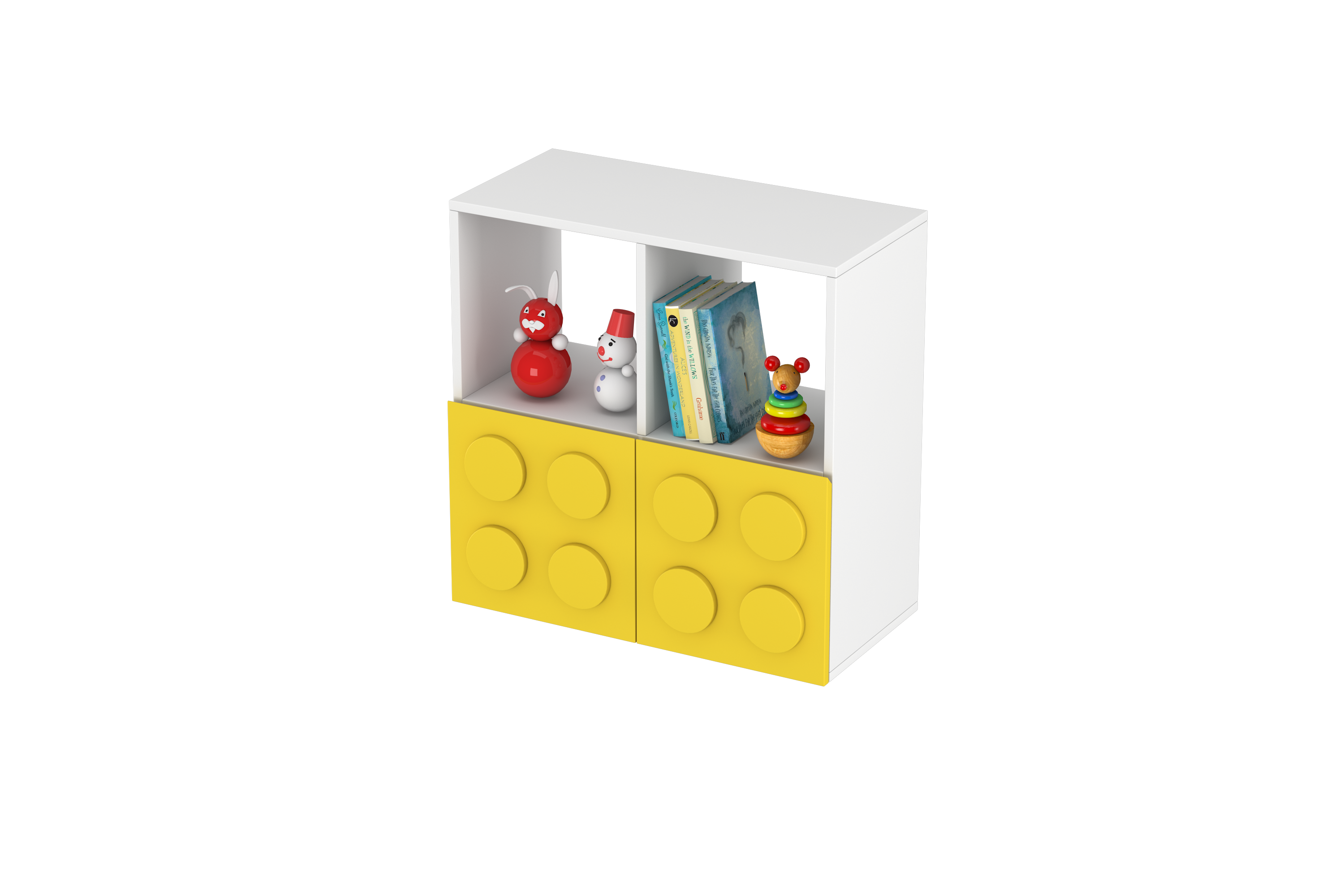 Lego Inspired Montessori Shelves 2x2
