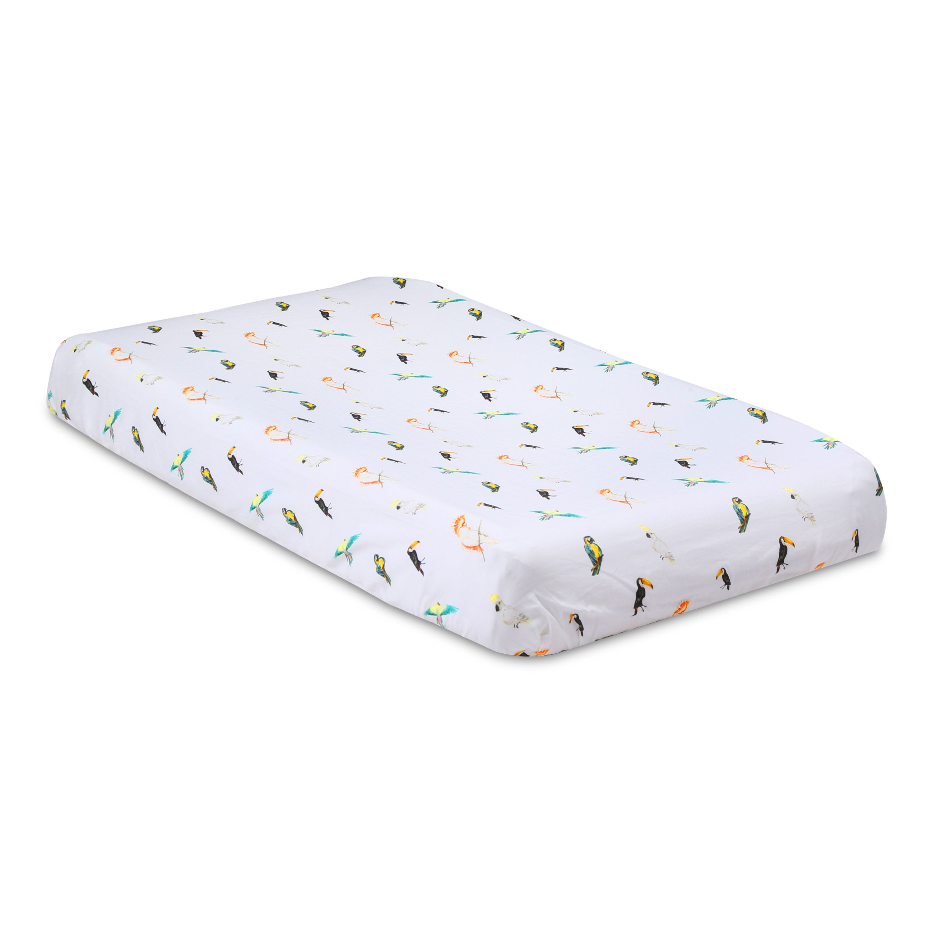 Bird Life- Fitted Changing Pad Sheets in Organic Cotton