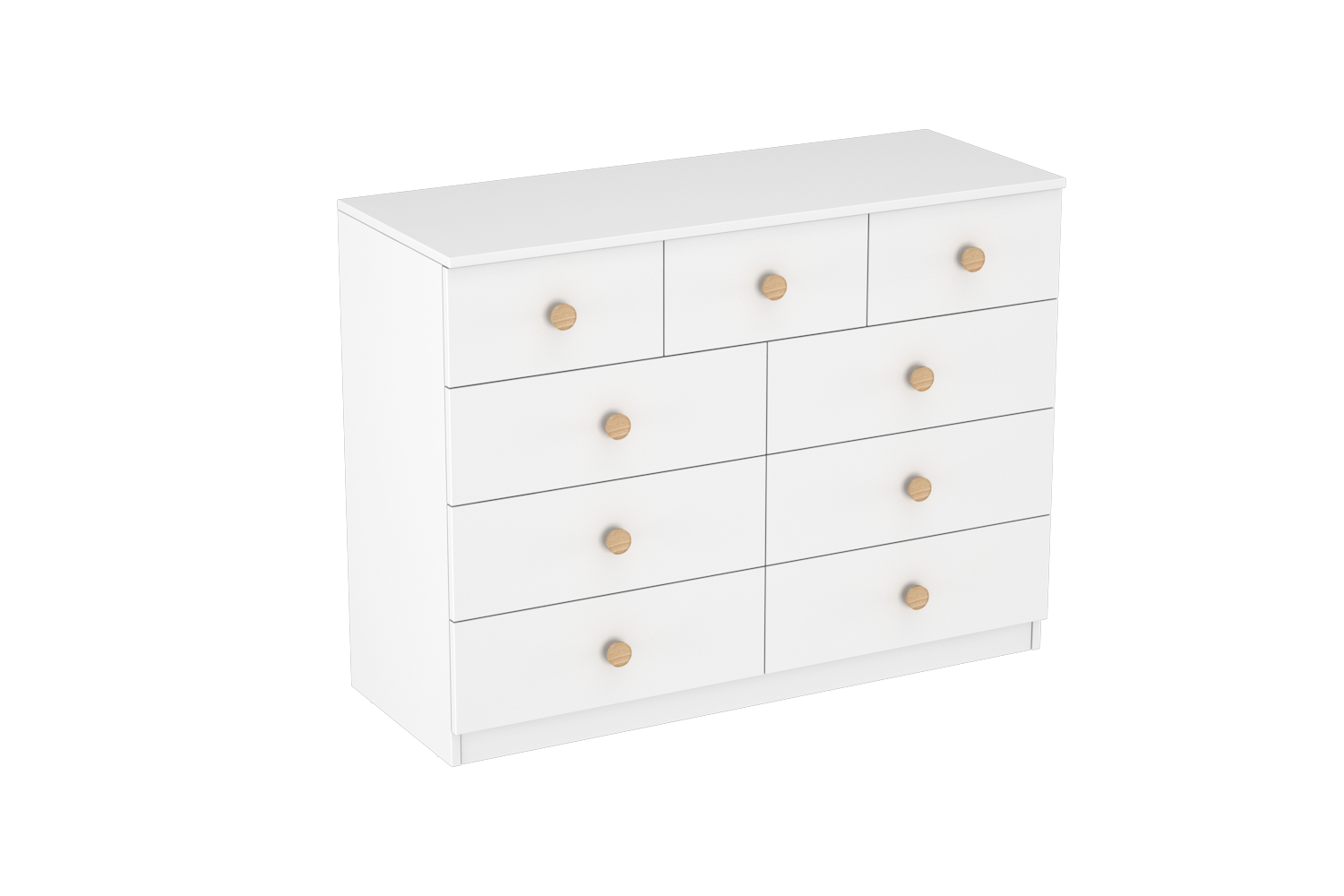 LittleBird Chest of Drawer S3 in White