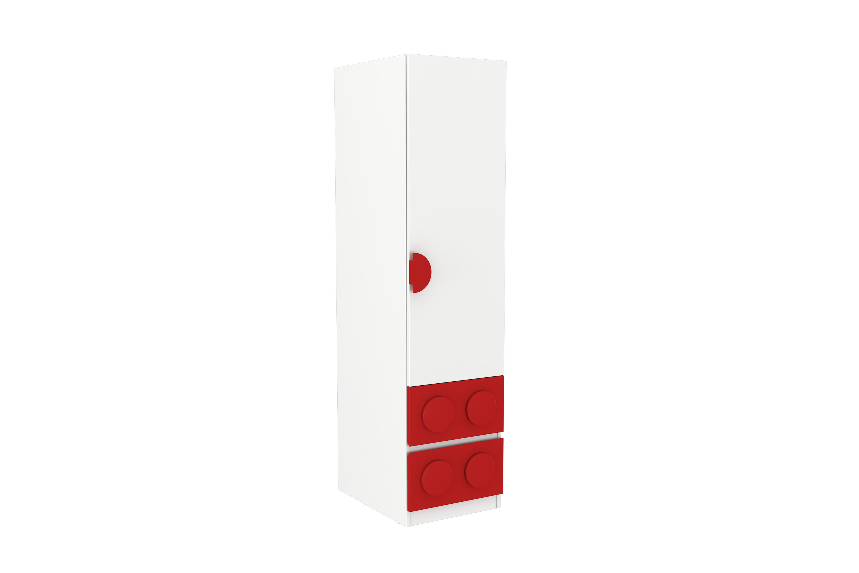 Lego Inspired Single Door Wardrobe