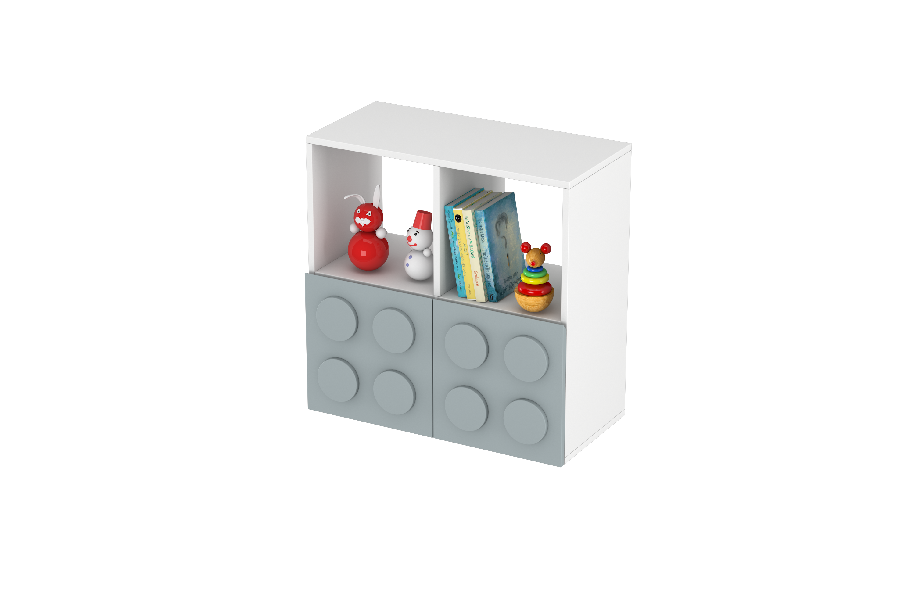 Lego Inspired Montessori Shelves 2x2