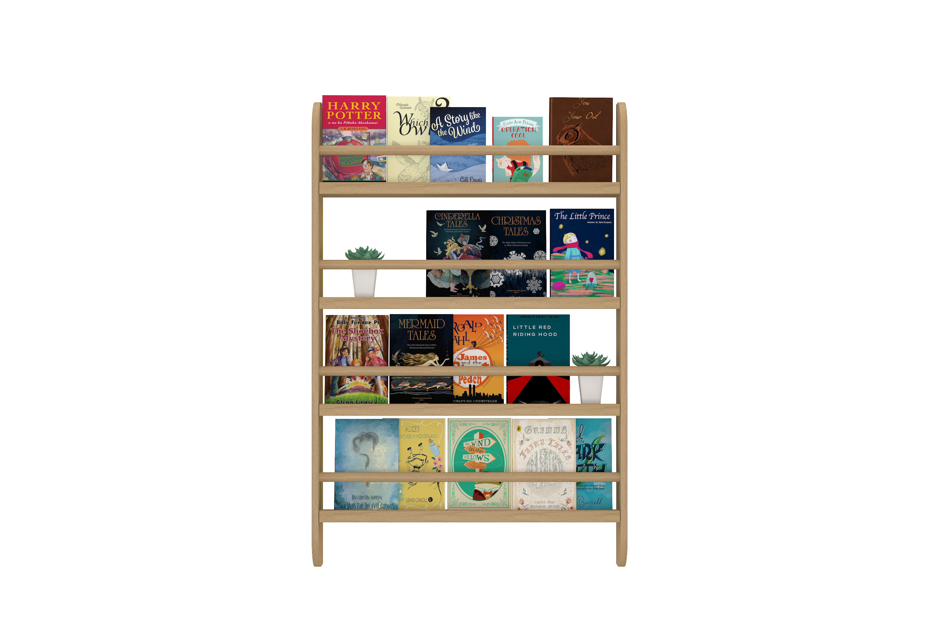 Ledge bookshelf in Oak