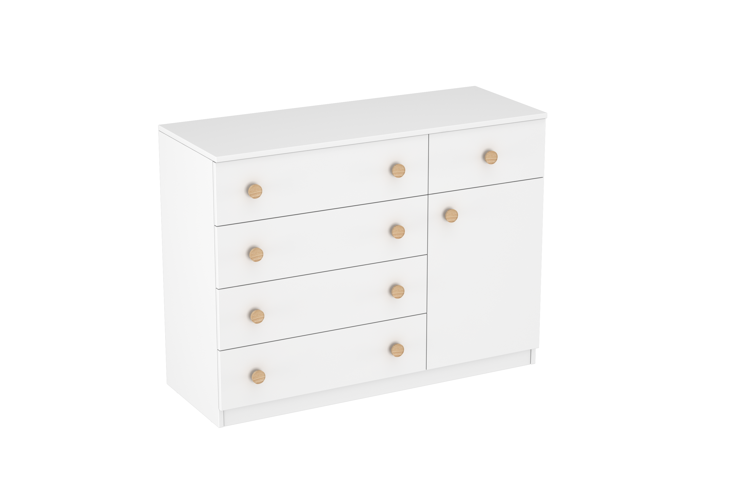 LittleBird Chest of Drawer S5 in White