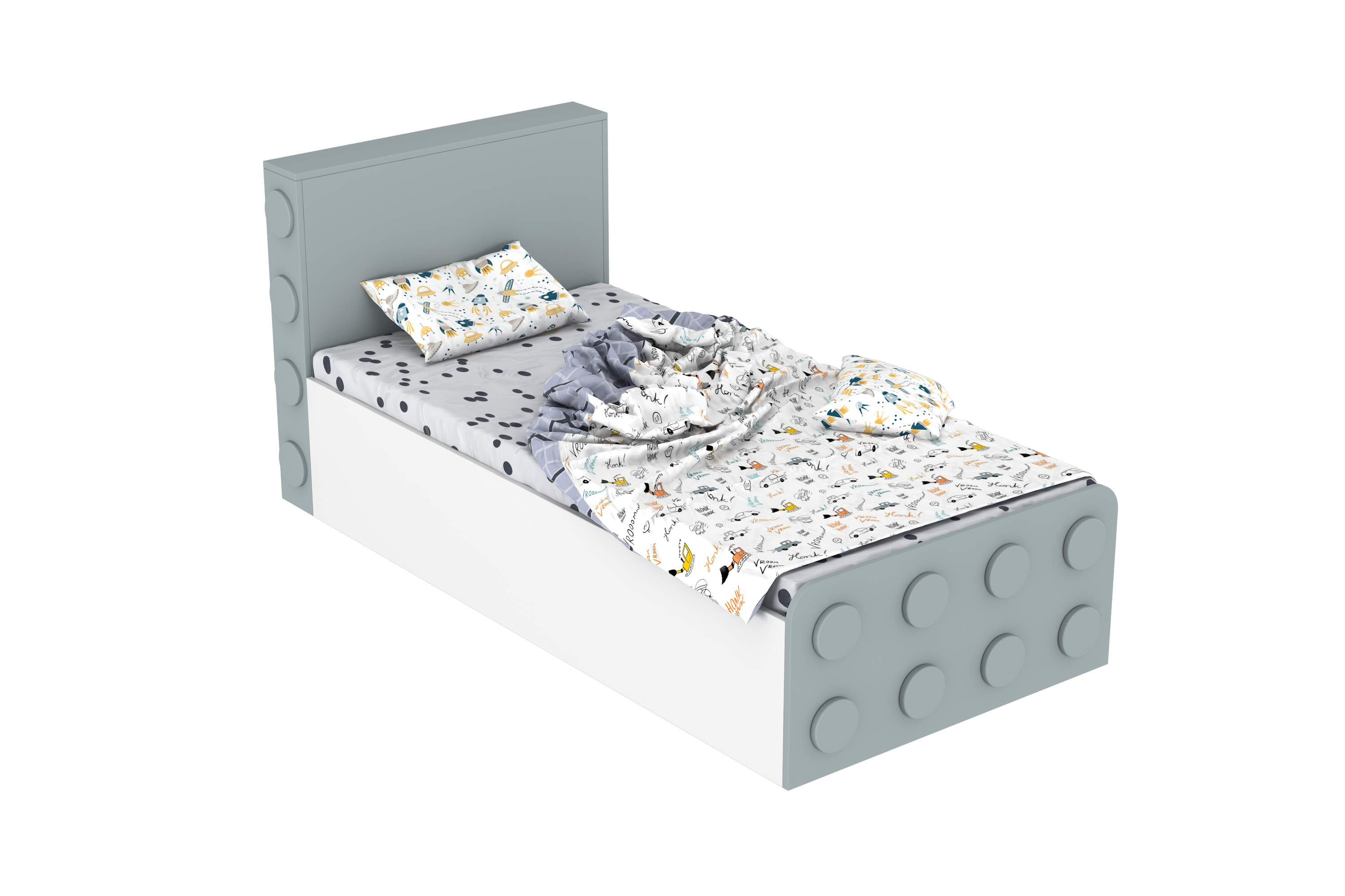 Lego Inspired Single Bed D1