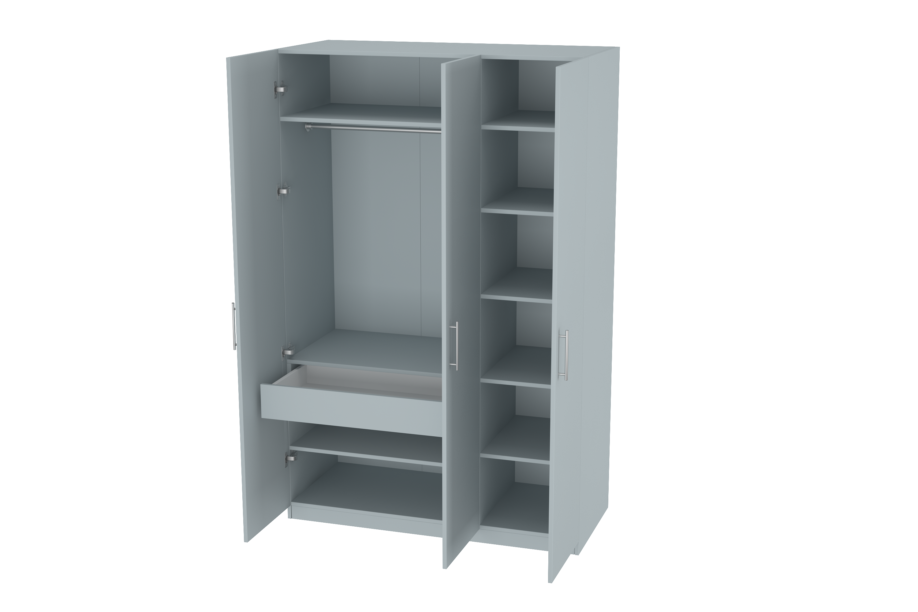 Elegant Three Door Wardrobe D1
