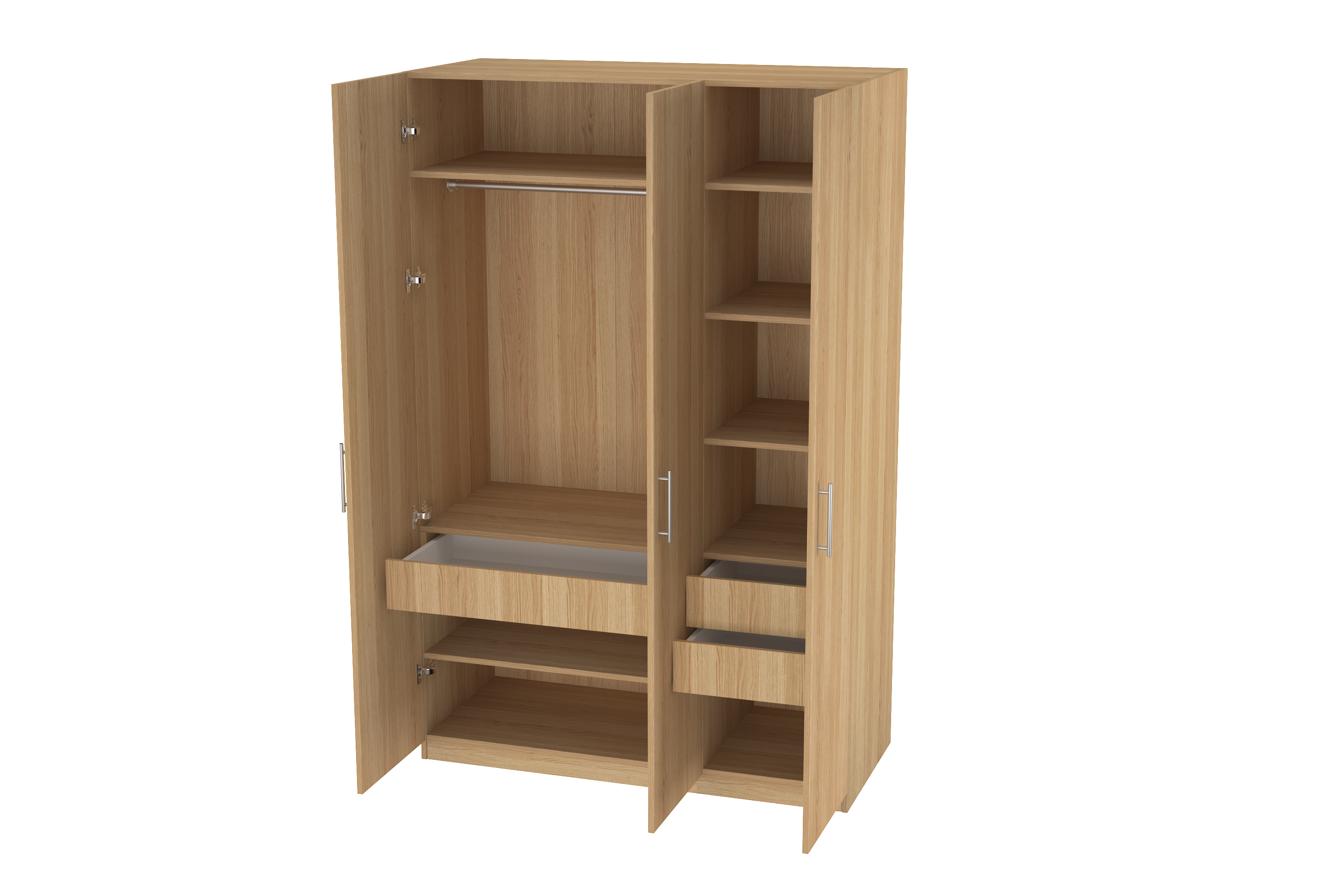 Elegant Three Door Wardrobe D2