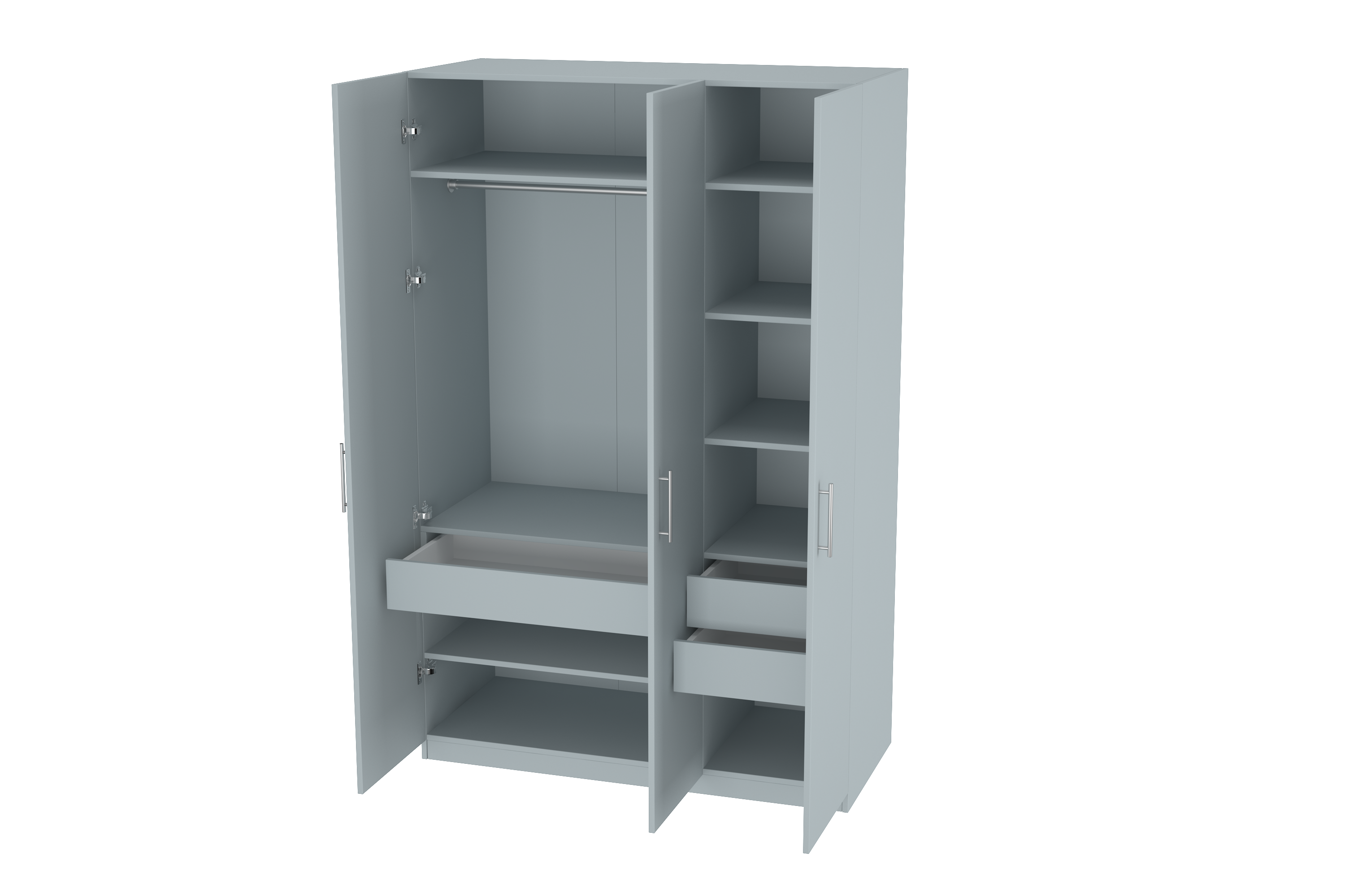 Elegant Three Door Wardrobe D2