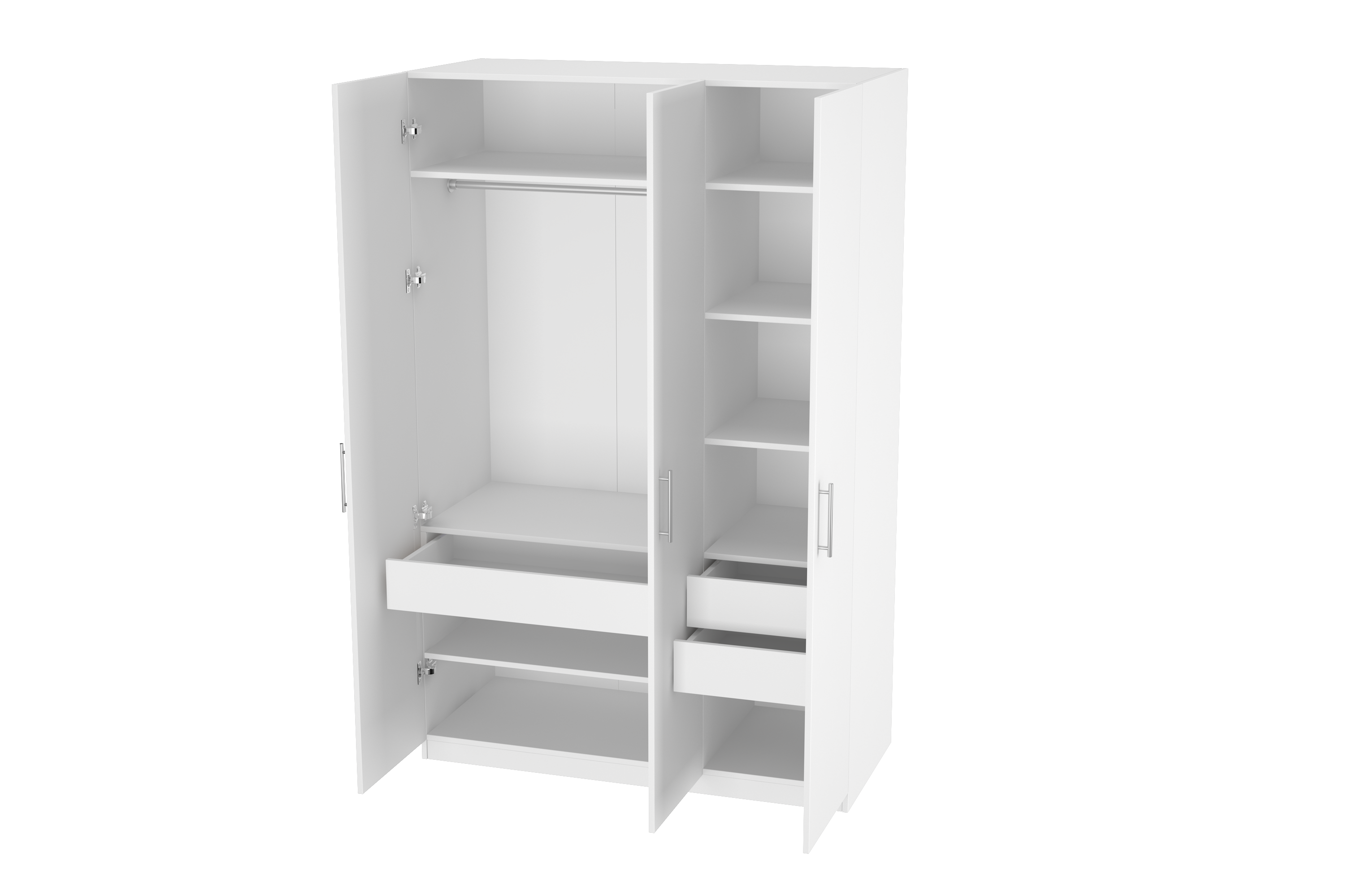 Elegant Three Door Wardrobe D2