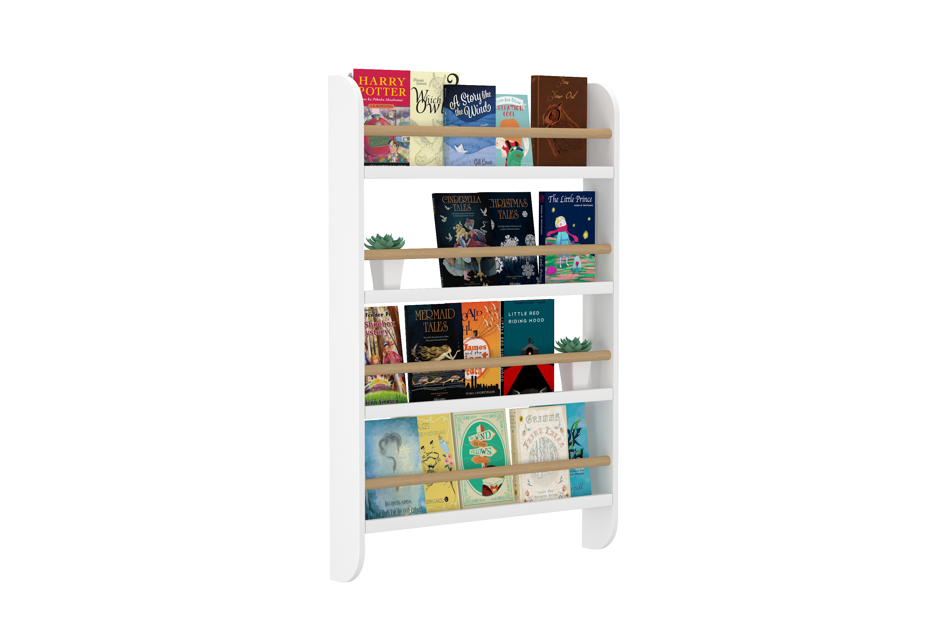 Ledge Bookshelf in White