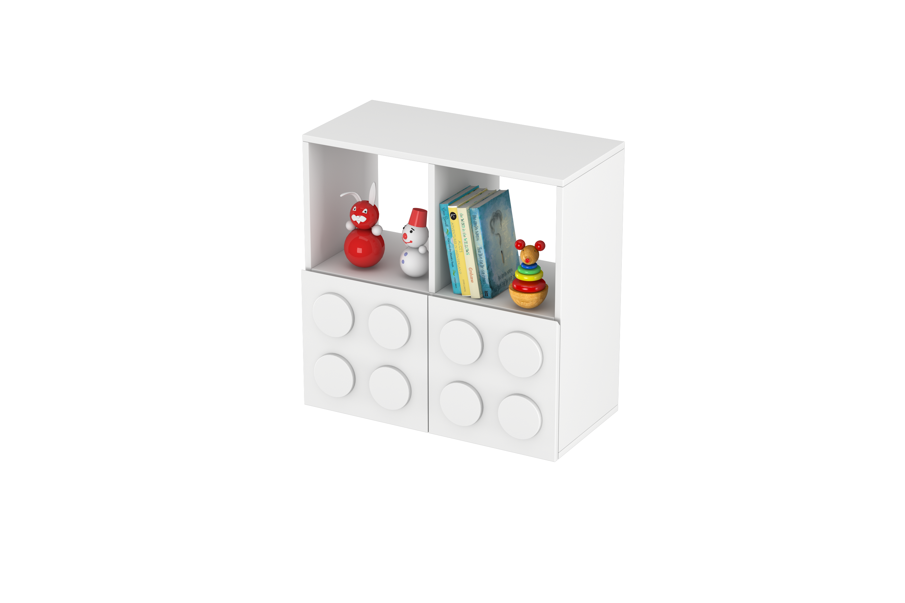 Lego Inspired Montessori Shelves 2x2
