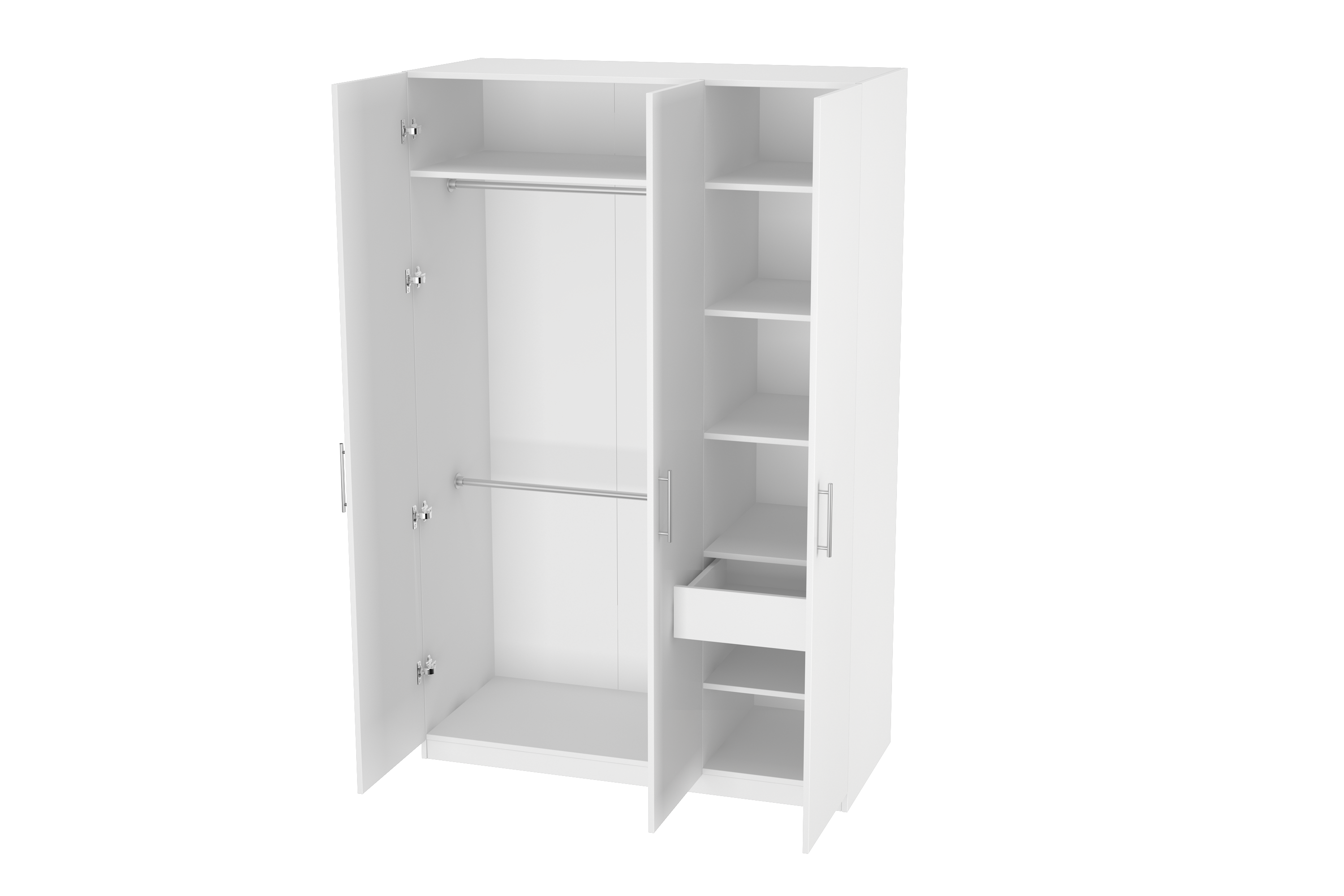 Elegant Three Door Wardrobe D3