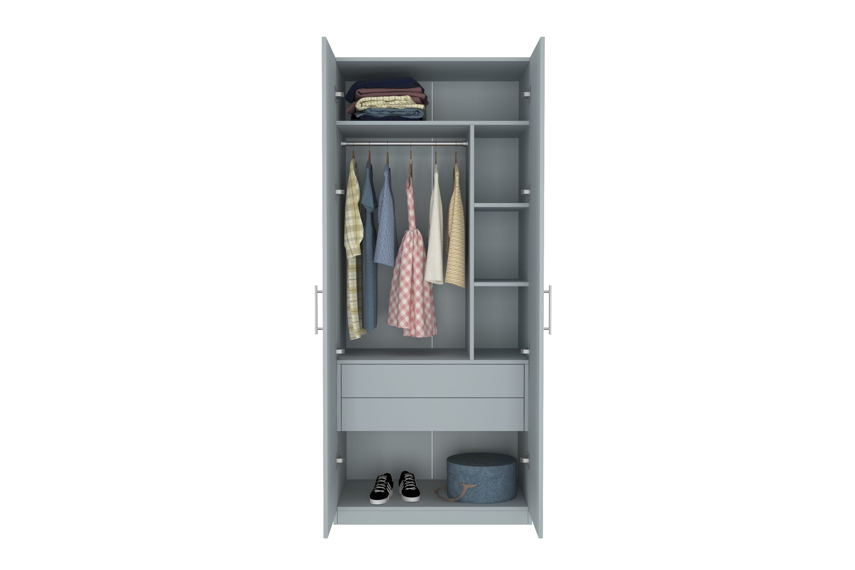 Elegant Two Door Wardrobe D4