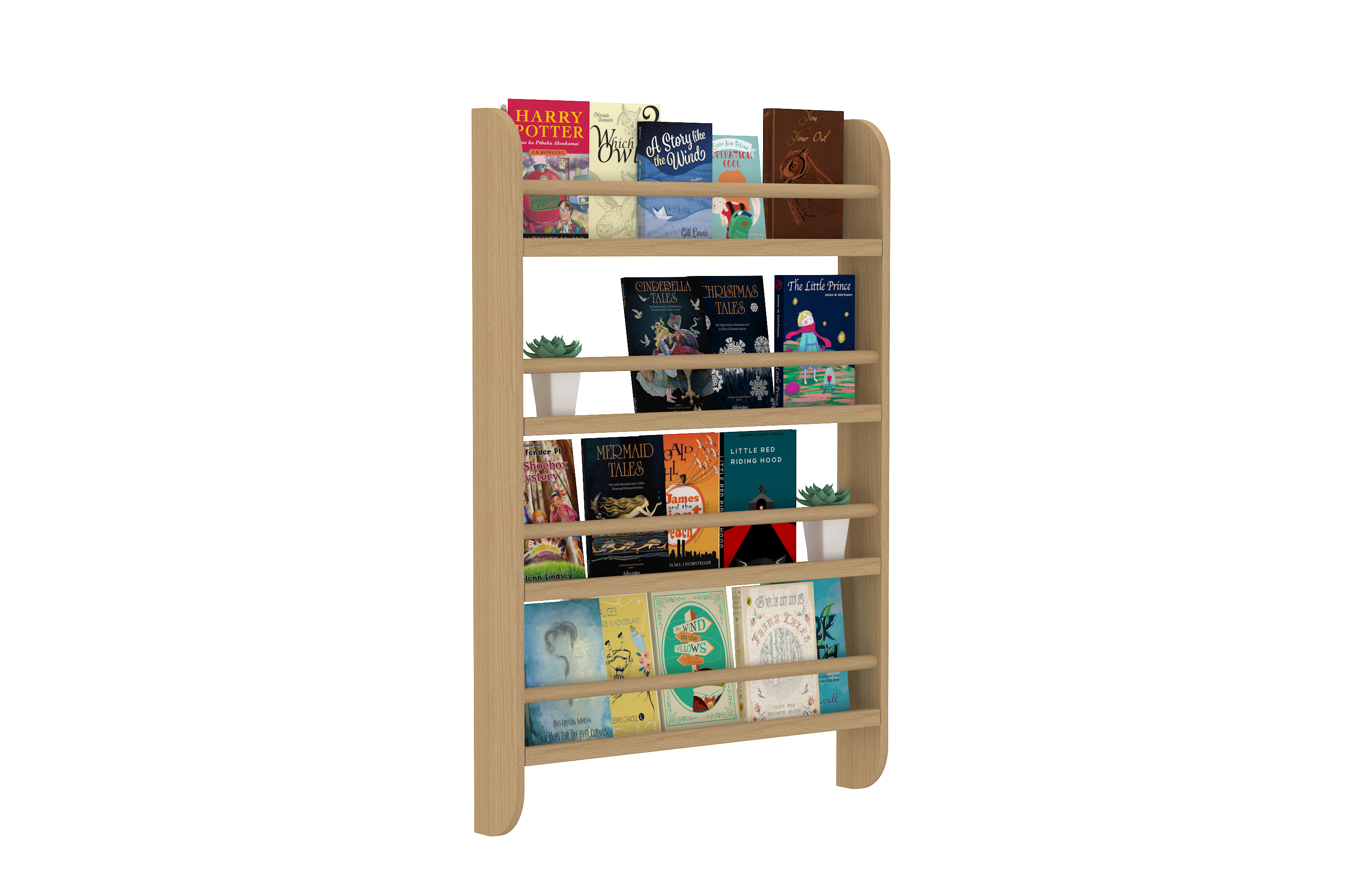 Ledge bookshelf in Oak